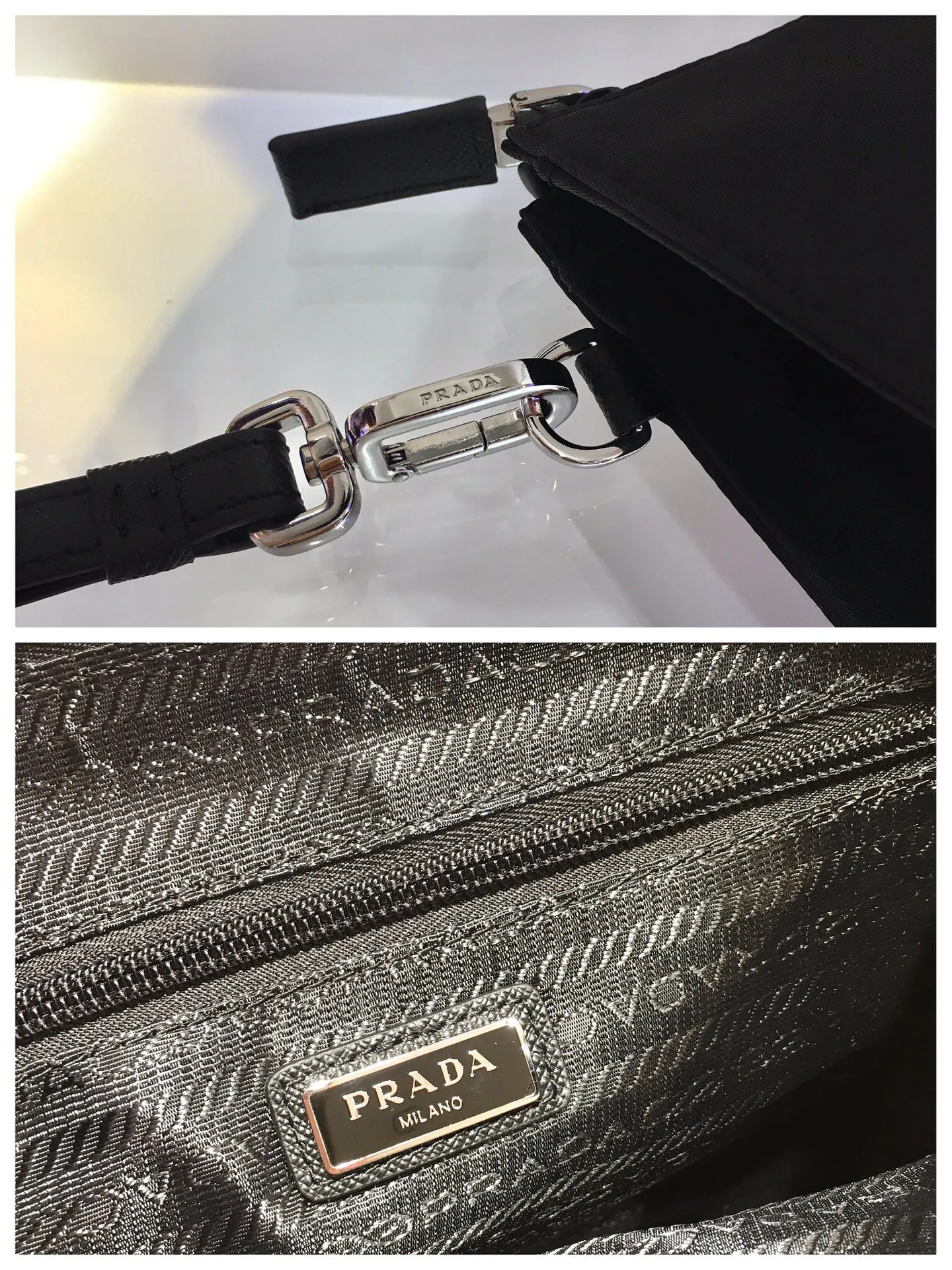 💰700, classic handbag👏👏👏2NE789 triangle mark. Made of imported nylon material/cowhide, detachable leather wrist strap, polished steel metal accessories👏👏👏165 OEM code, light and fashionable🤗🤗🤗, length 24x height 17 bottom 6.5cm,
