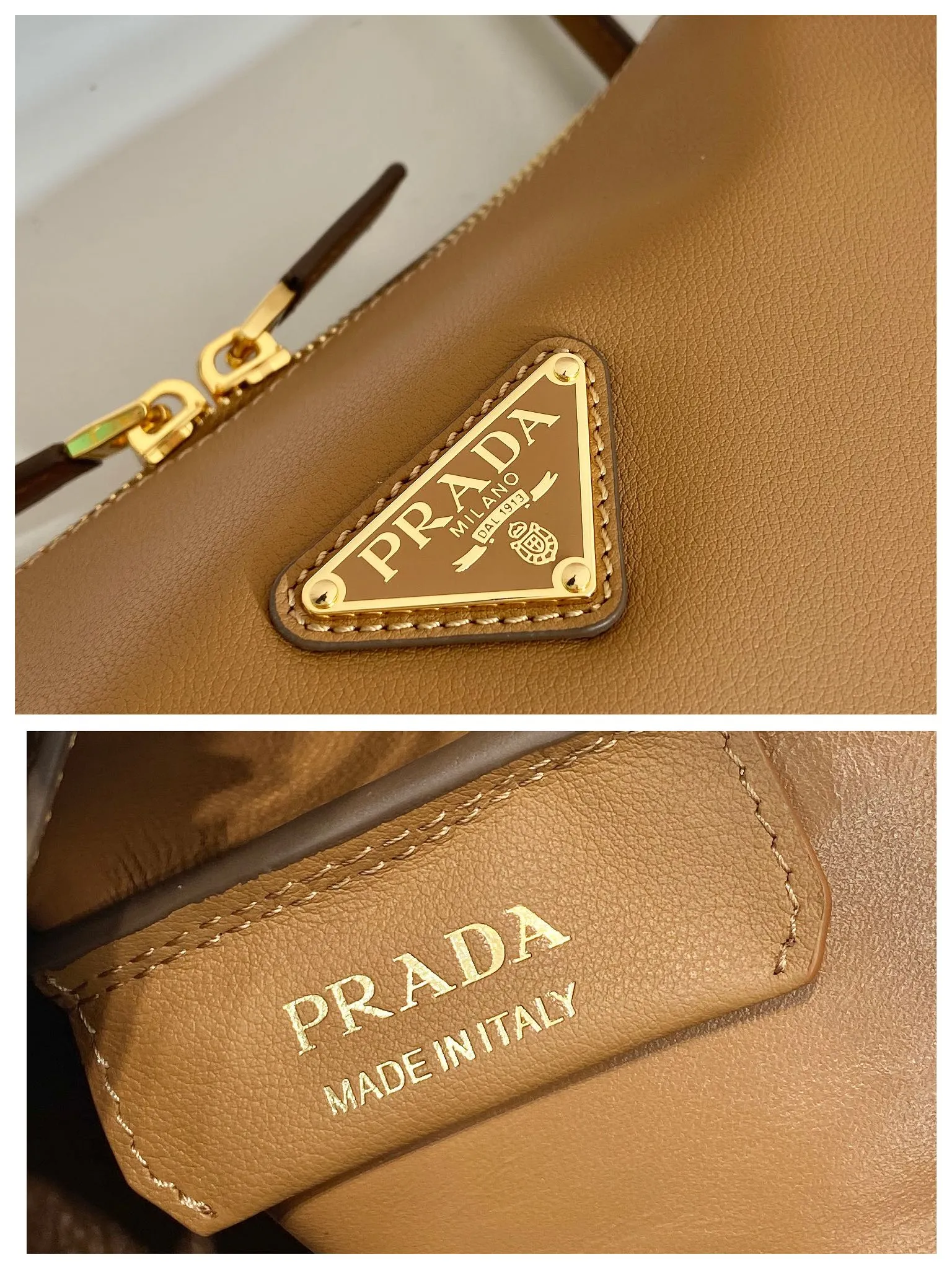 💰1640🎉New product🎉1BA444 shoulder style🎉🎉 This shoulder style is made of calfskin, imported lambskin interior, and top-notch hardware. It can be carried by hand or carried on the shoulder. It is equipped with 2 compartments. It has a large capacity, is simple and practical, and has a beautiful upper body effect. Babies. Get it now🎉🎉 Length 28x Height 18x ​​Bottom 11cm🎉🎉🎉👏👏👏