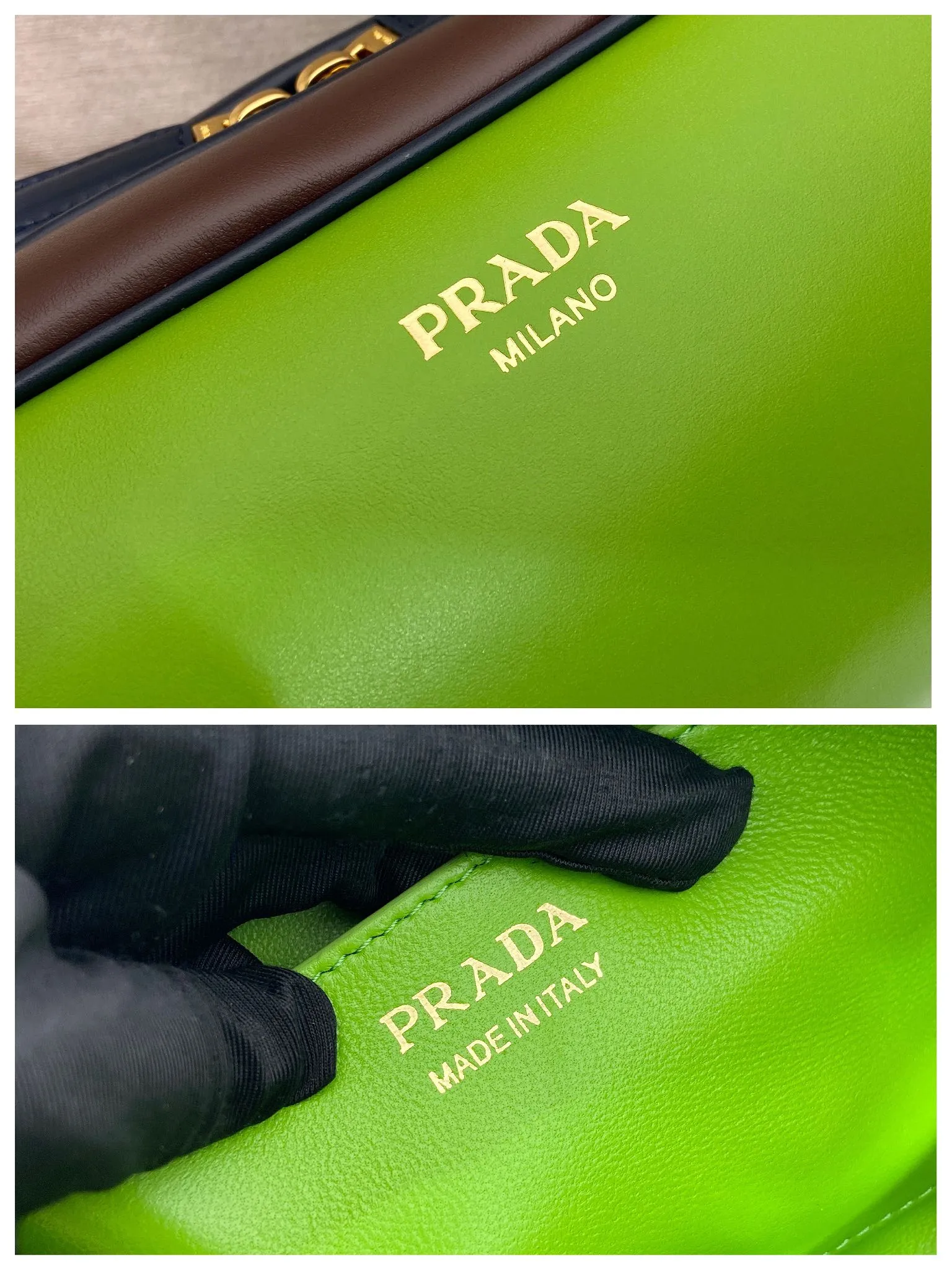 💰1520🎉New bowling ball🎉1BC249🎉🎉 This bowling bag cleverly combines classic and modern elements. Made of imported cowhide and imported sheepskin inside, the bag has a contrasting color edging design, which makes it look particularly fashionable. The zipper opening and closing design is more practical, and the letter emblem decoration is unique. It has a large capacity and space, and it is a popular style that will never go out of style🎉🎉 Length 28x Height 11.5cmx Bottom 10cm🎉🎉🎉💰💰💰