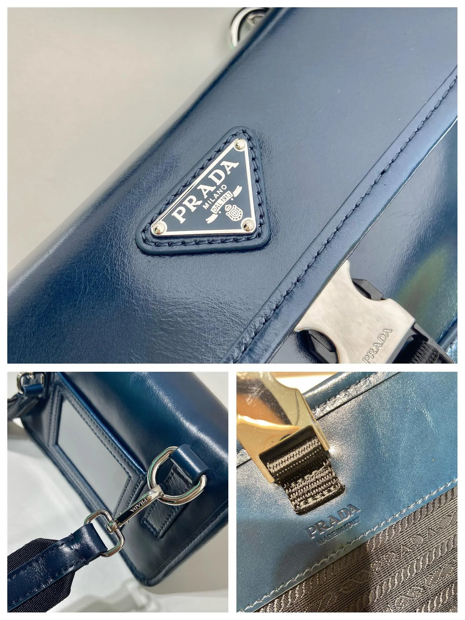 💰900🎉 Oil wax leather small messenger bag 🎉 2ZH108 mobile phone bag 🎉 This small messenger bag is made of oil wax leather 🎉 Equipped with a detachable and adjustable wide nylon shoulder strap. For the now super popular small bag trend, it is definitely worth buying! And it has an inexplicable retro feeling🙊I like the design of PRD so much. It is fashionable😘I recommend this design to be simple and elegant. A triangle logo is enough to show the fashionable atmosphere of personality. It is easy to use for daily use. It is recommended for men and women. 👧🏻➕👨🏻, length 18x height 13x bottom 3cm👏👏👏💰💰💰