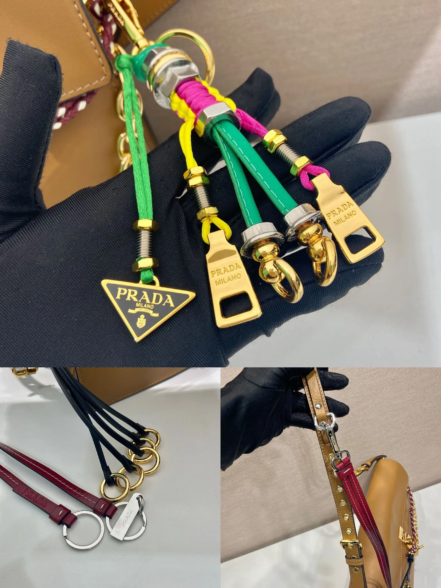 💰1900🎉New arrival🎉1BD378 Large🎉🎉 This new Soft Sound handbag is made of soft leather inside/outside, with ample space, chic and versatile. One-shoulder style with two compartments and gold-tone hardware. What I love the most is the detachable pendant as the finishing touch😘to show the diverse and fashionable style. The upper body effect is so classy, ​​I love it😘, it’s another popular model for internet celebrities, babies, hurry up and get it🎉🎉 Length 35x Height 19.5x Bottom 10.5cm🎉🎉🎉👏👏👏