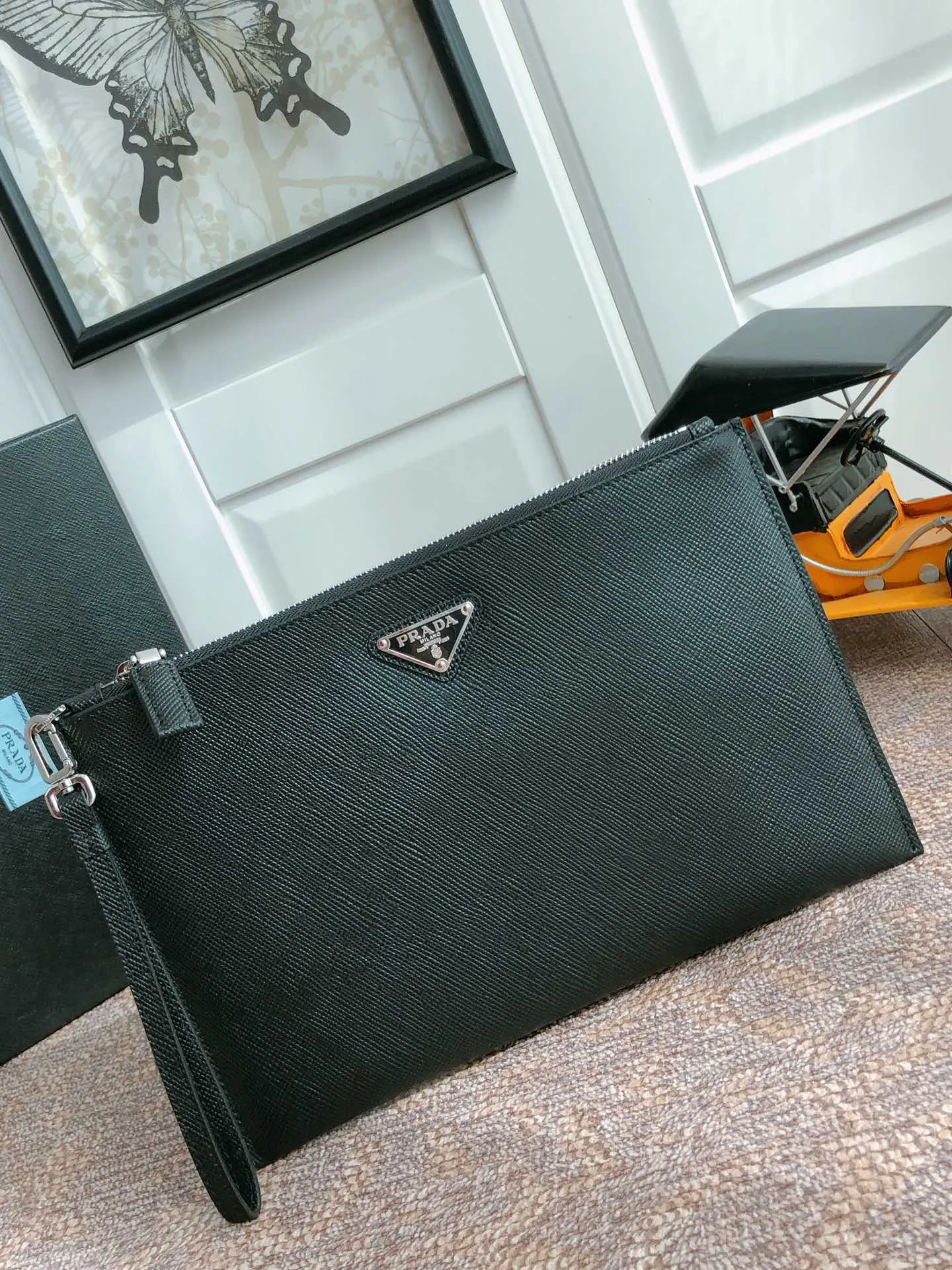 💰920 original order, popular model 2NG005B black has arrived🎉🎉🎉 Made of imported thick cross-grain cowhide + original hardware + imported sheepskin, light and practical, men's favorite [color][color][color], length 28 and height 18