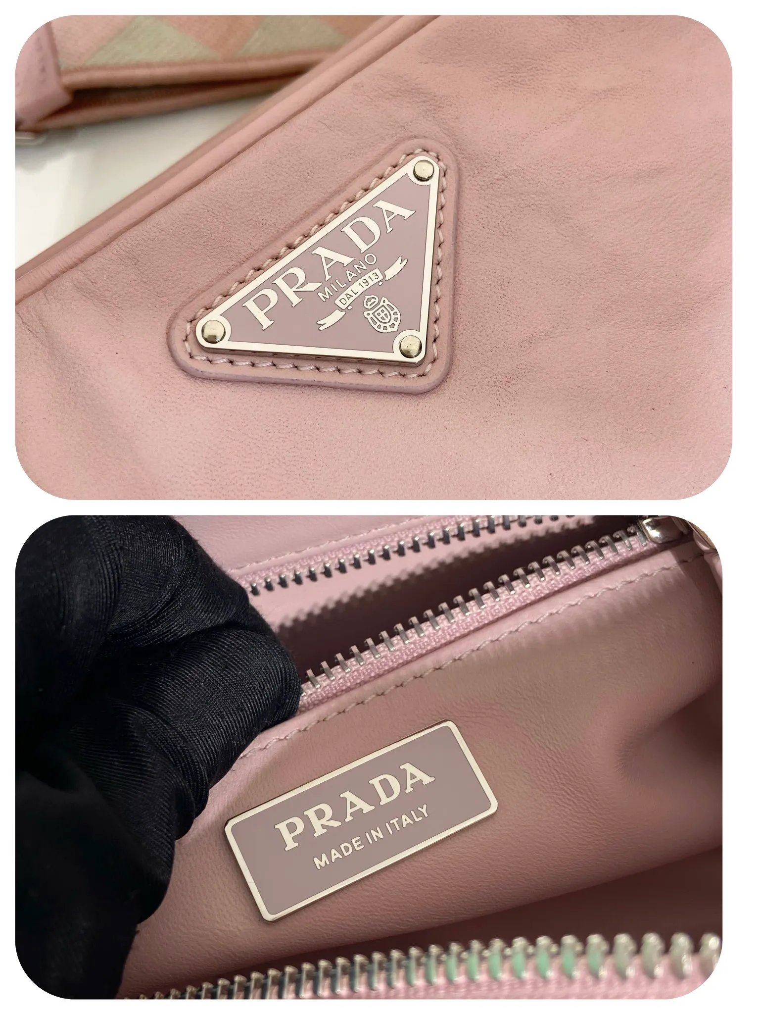 💰1640🎉New Boston🎉1BH198 catwalk style🎉🎉 This casual and classic handbag is made of soft sheepskin inside and out. The hand-made pleat effect is particularly fashionable. It is equipped with a detachable printed embroidered webbing. The body is equipped with a front pocket design and large capacity. It was also unveiled in the 2023 spring and summer series fashion show. The upper body effect must be eye-catching. Babies, hurry up and get it🎉🎉 Length 22x Height 10.5x Bottom 7cm🎉