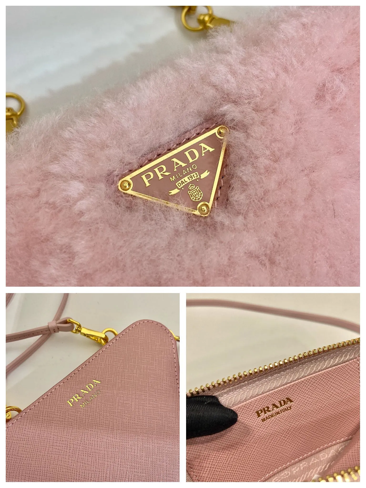 💰920🎉Gemini triangle bag🎉1NR015 new product😘Goat wool This two-in-one twin bag has a very unique design and can be disassembled into 2 bags🎉🎉. The body of the bag is made of goat hair, which is perfect🎉🎉. One can be carried by hand and the other can be worn as a crossbody. It can also be combined😘😘Another hot new product🎉 If you like babies, hurry up and get it🎉🎉 Length 15x height 10x bottom 5cm🎉🎉🎉👏👏👏