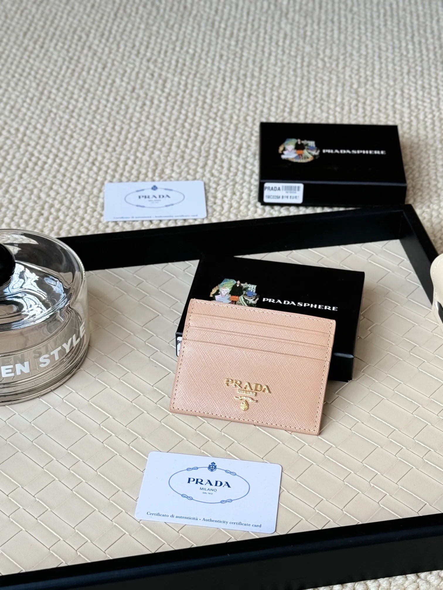 💰100prada popular card holder, small card holder for men and women, black, model 1MC025, loose lettering Triangle Wheat series, nine colors, made of cross-grain cowhide, 6 card slots ➕ One middle sandwich, can place multiple cards and zeros 💰, size 11.2×8.5cm, taken in kind, what you see is what you get