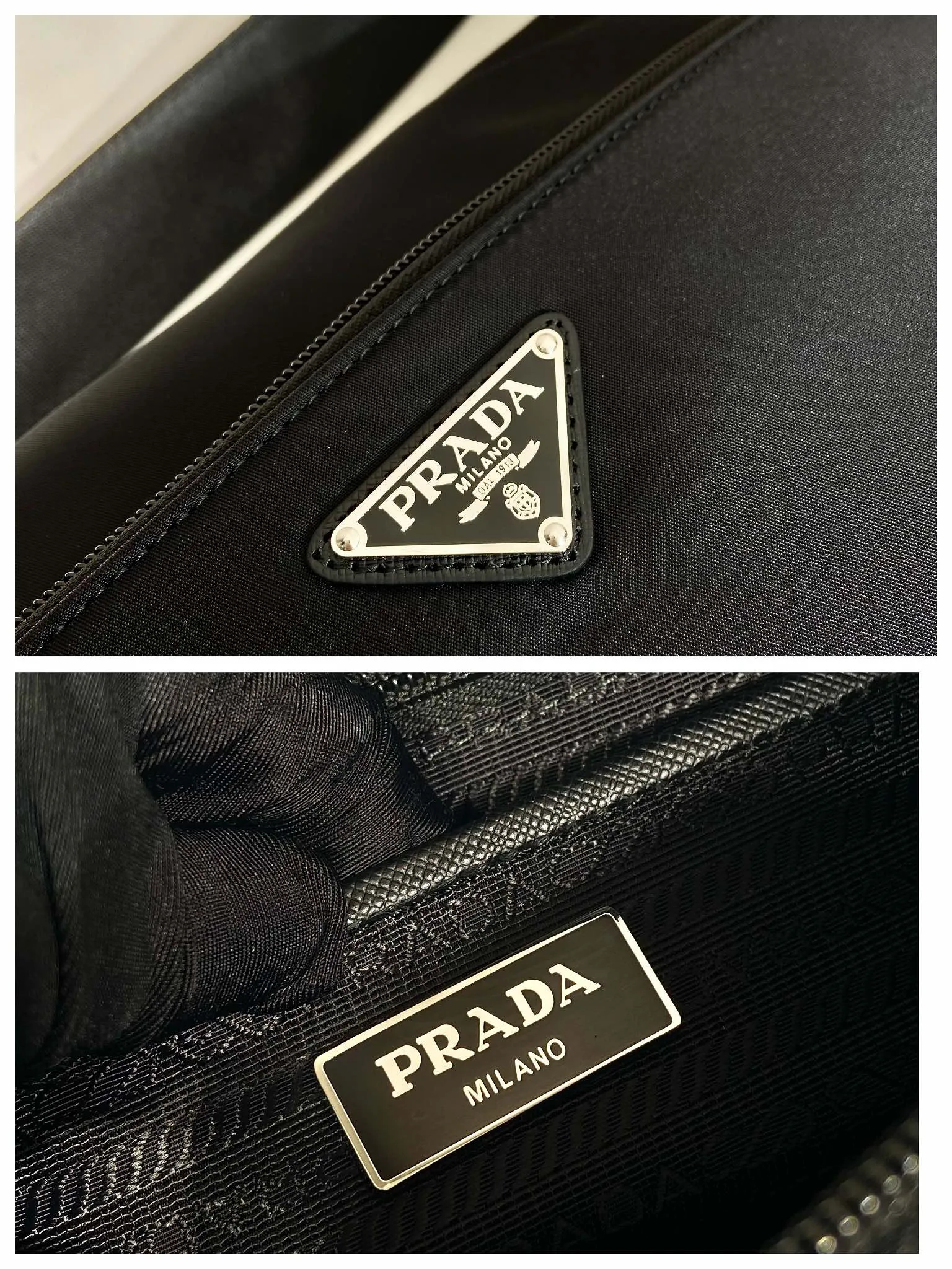 💰1020🎉Upgraded version🎉1BC421 upgraded version arrived👏🏻👏🏻Original item, using imported fabric shoulder bag, adjustable fabric shoulder strap, and one thousand detachable small bags on the shoulder strap. Stainless steel accessories, triangular enamel nameplate, zipper closure, one zipper outer bag, two inner bags, one zipper bag, multiple compartments, light and practical, length 30x height 24x base 9cm.👏🏻👏🏻👏🏻💰💰💰