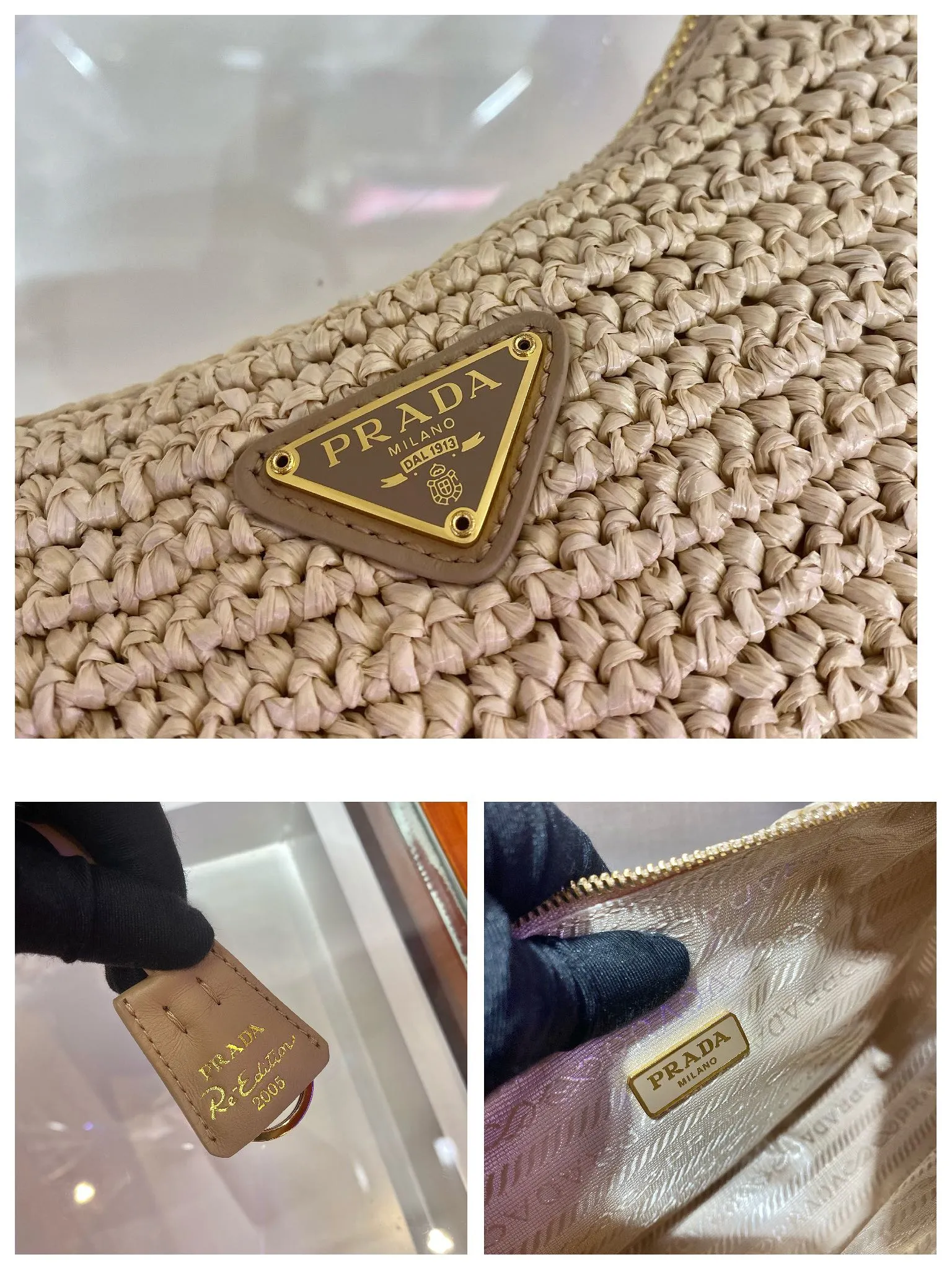 💰1500🎉Straw three-in-one🎉1BH204🎉🎉 This pure hand-knitted three-in-one design is great👏👏three uses in one pack🎉🎉This complicated craftsmanship looks very elegant/fashionable. What I love most is that there is a small pendant (small bag) hanging on the shoulder strap. The upper body effect is very good and the return rate is 100%😘A must-have for summer🎉Hurry up and get it🎉🎉 Length 23x Height 16x Bottom 7cm