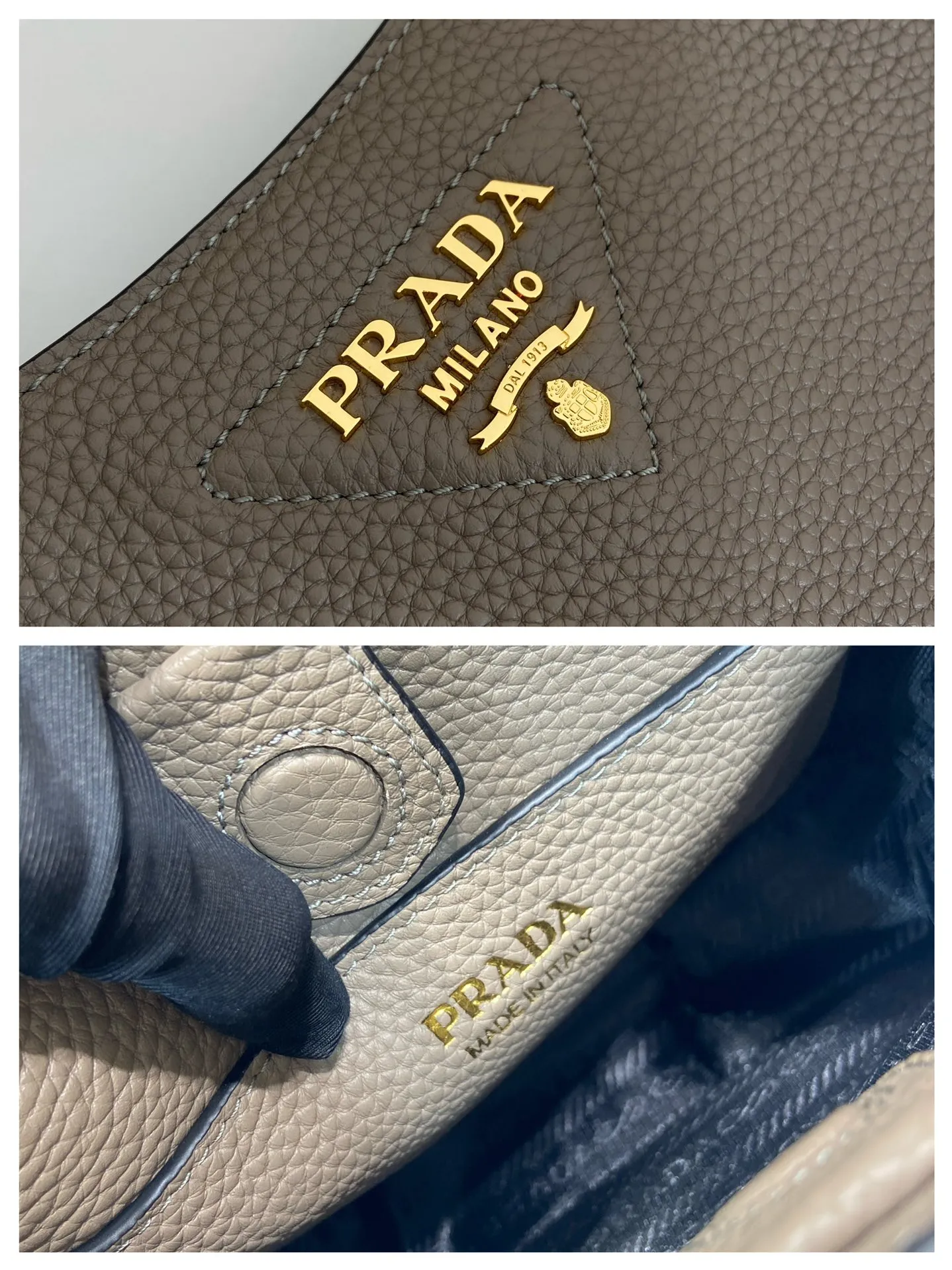 💰1560👏New style double shoulder bag👏1BH191-1/tote bag This leather mini shoulder bag has a simple design. A metallic triangle logo on the front adds signature tone. Equipped with detachable logo-printed webbing and leather shoulder straps, it can be exchanged at any time for different outfits and occasions😘😘to highlight its modern style. High fashion is the main fashion for daily matching. Hurry up and get it, it’s so beautiful👏👏 Length 19x height 20x base 6cm👏👏👏😘😘😘