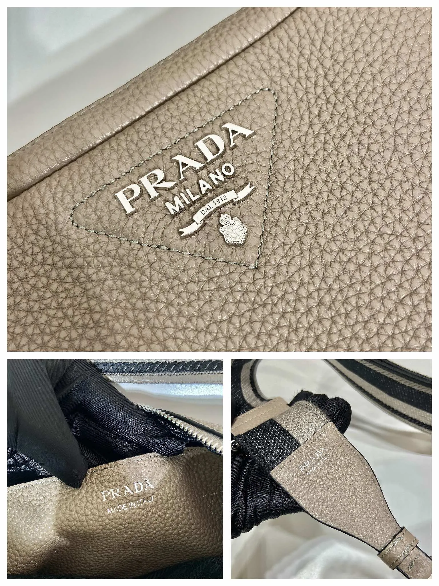 💰1700🎉New double shoulder strap🎉1BD082 double shoulder strap🎉 This double shoulder strap is made of imported deerskin grain cowhide and equipped with two interchangeable and adjustable long shoulder straps. The combination of fabric webbing and cowhide is perfect😘, versatile for mixing and matching different clothes on different occasions😘, large capacity, many compartments, super soft feel🎉Hurry up and get it🎉 Length 22x height 14x bottom 8cm🎉