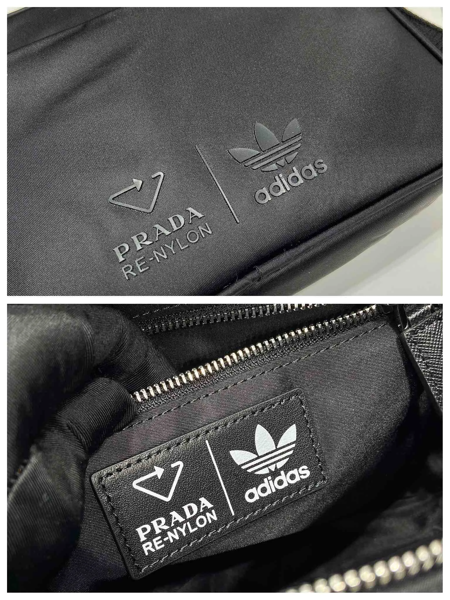 💰1020🎉Co-designed by ad and Pd🎉2VH142 two major brands co-designed🤝 This cross-body bag is co-designed by ad and pd. It is made of Re-Nylon and Saffiano leather. The side is equipped with ad’s classic contrasting three-strip cowhide pattern and a joint environmentally friendly mark. Comes with removable pouch. It looks particularly novel and casual😘😘The upper body effect is great👏👏Hurry up and get it🎉🎉 Length 25x height 19x bottom 7cm🎉🎉🎉👏👏👏
