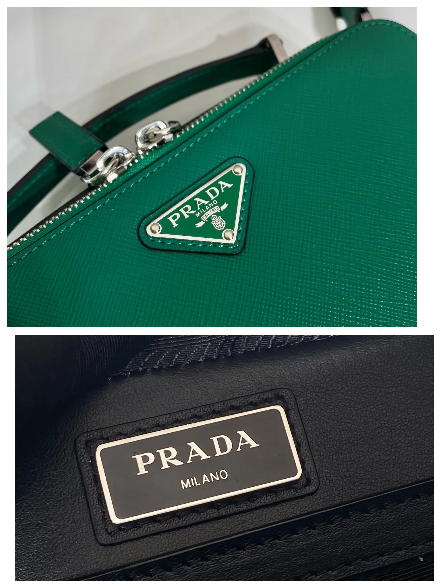 💰1640🎉Upgrade Board🎉2VH069🎉🎉 This Brique handbag is made of Saffiano leather, and its simple lines highlight a striking style. The iconic Saffiano leather material is synonymous with luxury and a status symbol of traditional Italian leather goods manufacturing craftsmanship. This handbag has an elegant design, equipped with handles and a detachable long nylon shoulder strap, which is more simple and elegant. Get it now🎉🎉 Length 22x Height 16x Bottom 6cm