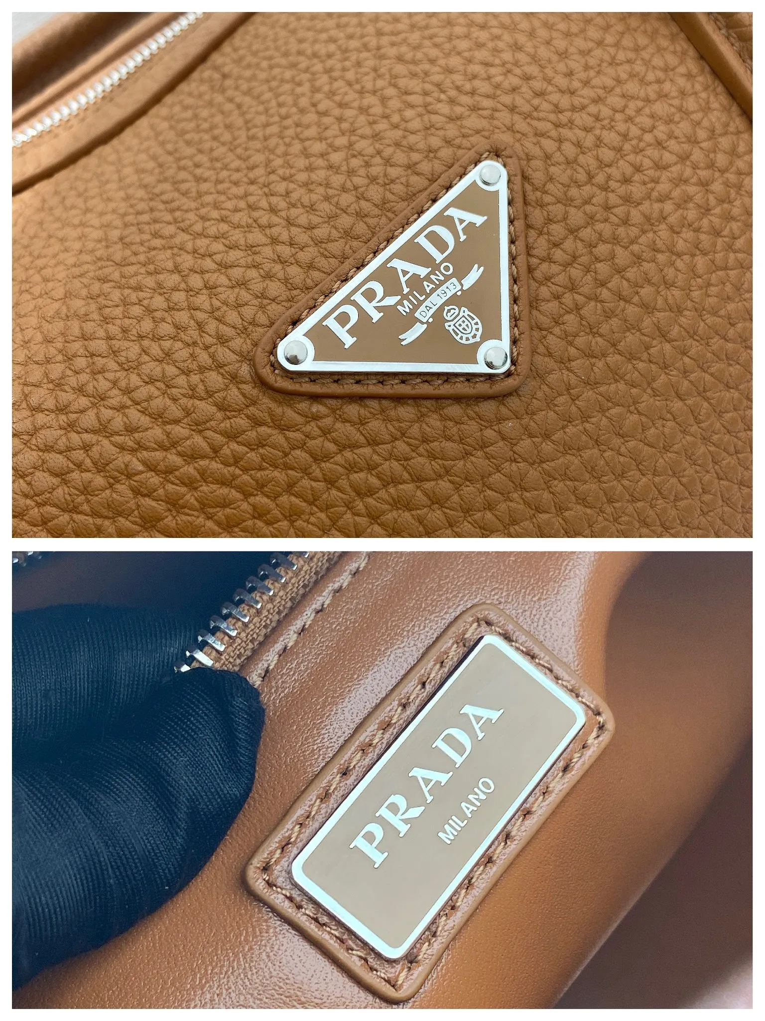 💰2360🎉New travel bag🎉2VC048 (372)🎉🎉 This travel bag is made of soft leather with a natural luster and imported sheepskin interior🎉🎉Features its soft and spacious design. The simple silhouette is accented with sophisticated, classic details, while the enameled metal triangle logo adds a signature touch to the accessory. Detachable/adjustable leather shoulder strap, zipper closure and lock buckle, large capacity, and a timeless hot item, a must-have for business trips, get it now🎉🎉 Length 50x Height 27.5x Bottom 23.5🎉🎉🎉💰💰💰