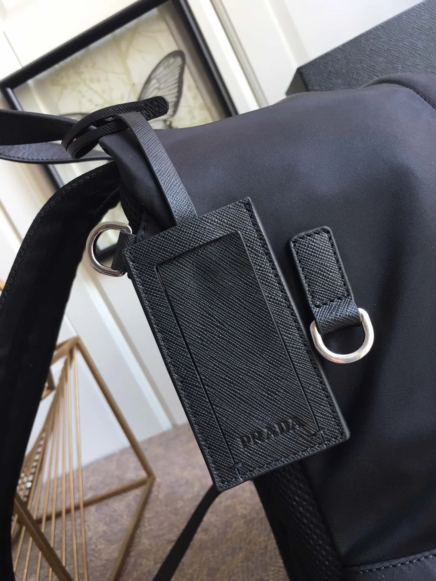 💰1320, P’s new backpack, 2VZ025 triangle logo 👏👏Original item, nylon material, adjustable straps, fabric Saffiano leather handles on the back, two-way zipper closure, two zippered outer pockets, nylon lining, one zippered inner pocket and one pocket sewn to the inner wall. 🎉🎉🎉Length 29×Height 40×Bottom 17cm👍👍👍💰