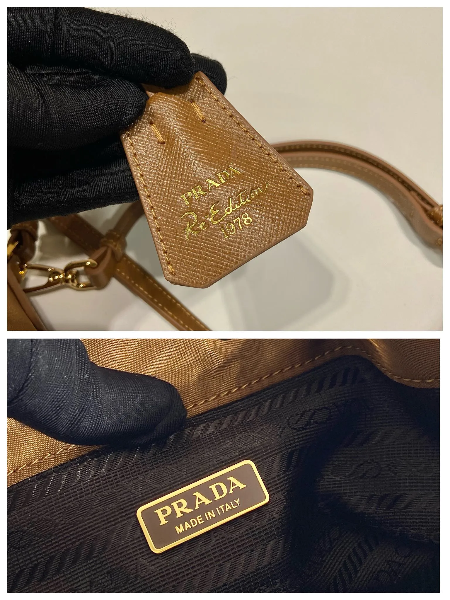 💰760🎉New bucket bag🎉1BE067 upgraded version🎉🎉 This bucket bag is made of imported nylon fabric and top-grade gold hardware, which carries the brand’s original and unique expression of extraordinary beauty. Comes with a detachable and adjustable long leather shoulder strap and leather keychain. Large capacity, light and practical🎉🎉Another popular style that will never go out of style🎉 Length 15.5x Height 19.5x Bottom 10cm