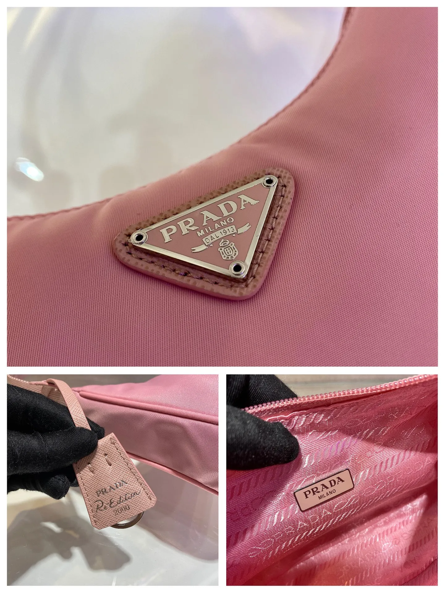 💰660🔥New color Barbie powder🔥Original quality👍👍1NE515 moon-shaped second-hand bag, made of imported original parachute fabric, light and practical Hobo armpit bag, super simple and eye-catching👍👍, small/light/packable/easy to wear/fashionable armpit bag, and can be carried by hand, super easy to use😍😍. It is currently the most popular bag among celebrities, don’t you feel excited😜😜, ladies, hurry up, length 23x height 13x base 5cm👏👏