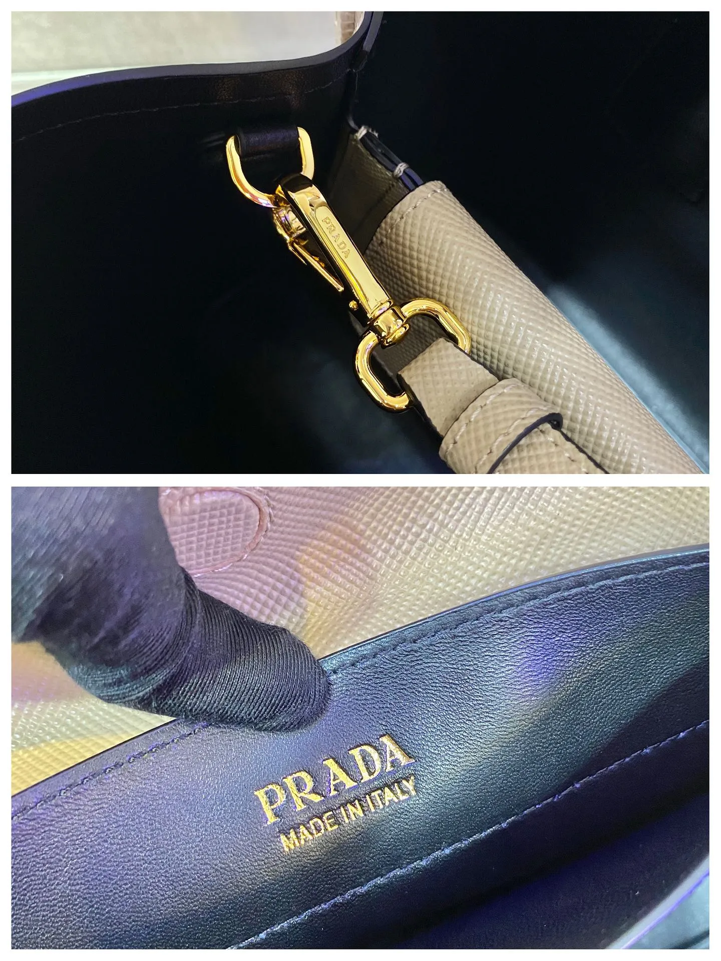 💰2040, P’s classic model 1BG775, new colors have arrived [color][color][color], fully upgraded, using imported thick cross-grain cow + contrasting calf leather inside, top brushed hardware, color matching handle, 175 OEM code, a timeless shopping bag [naughty][naughty][naughty], fashionable and generous, length 33x height 24.5x bottom 14cm