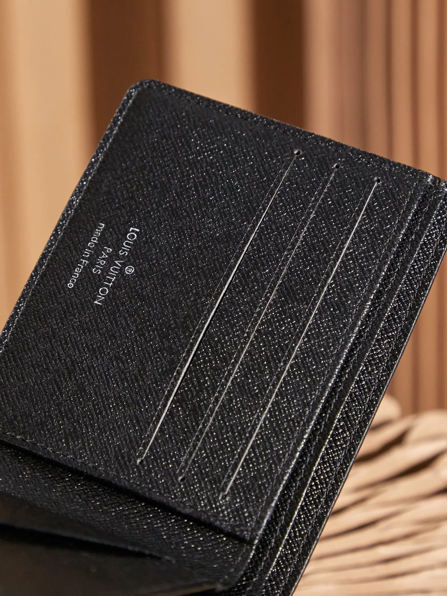 p¥200 👉nfc163C01 dynamic chip version👈 [Top inspection-free] M61695 black flower short wallet Work details: For reference