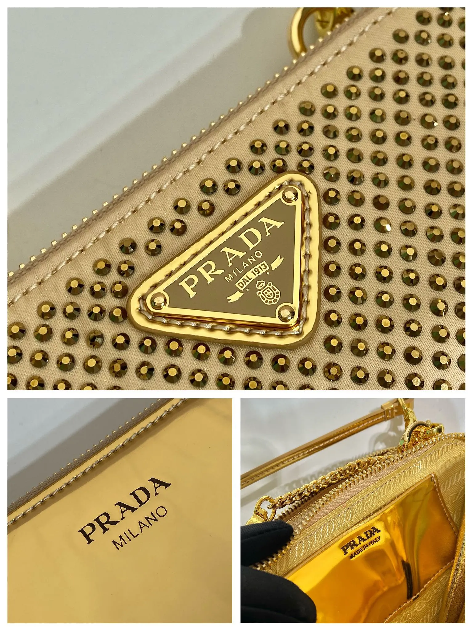 💰920🎉Gemini crystal triangle bag🎉1NR015 new product😘Crystal bag This two-in-one twin bag has a very unique design and can be disassembled into 2 bags🎉🎉. The body of the bag is made of imitation crystal, which is perfect🎉🎉. One can be carried by hand and the other can be worn as a crossbody. It can also be combined😘😘Another hot new product🎉 If you like babies, hurry up and get it🎉🎉 Length 15x height 10x bottom 5cm🎉🎉🎉👏👏👏