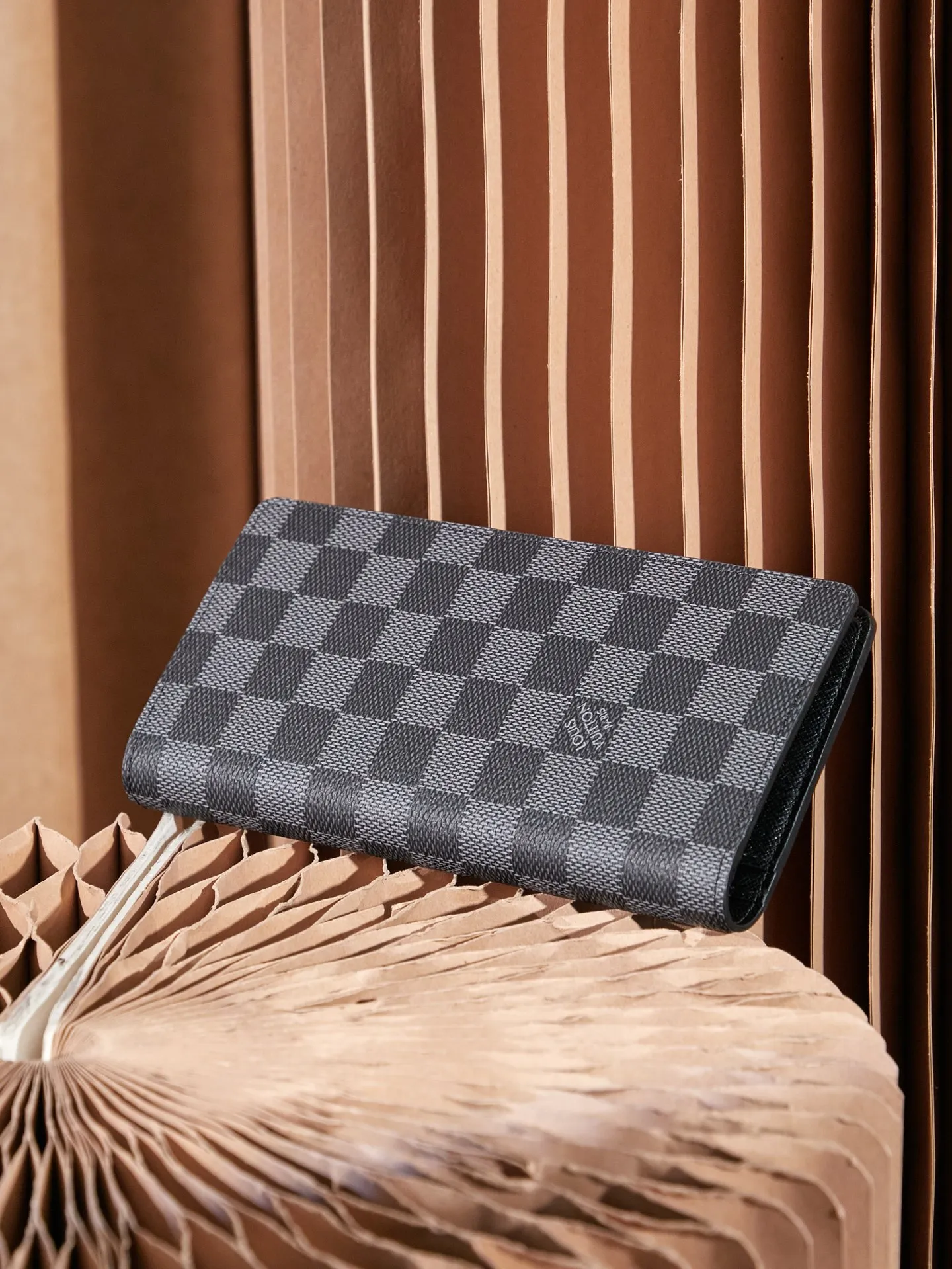 P¥240 👉nfc163C01 dynamic chip version👈 [Top inspection-free] BRAZZA wallet N62665 black grid suit clip long clip Product details: for reference
