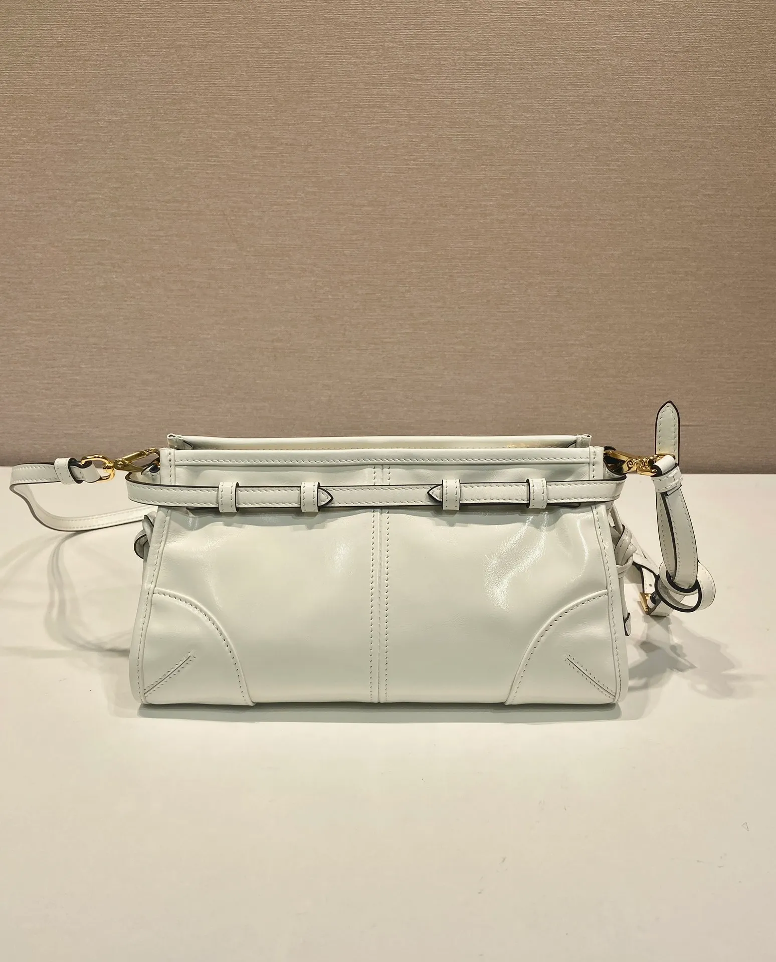 💰1640🎉LusSolf oil wax leather🎉1BA215 crossbody bag🎉 This crossbody bag is made of imported oil wax leather. The shiny color exudes a classic atmosphere. It is equipped with a detachable and adjustable long shoulder strap, which is convenient for shoulder and crossbody carry. It has a very large capacity and is easy to use. It is definitely a must-have for fashionistas. Hurry up and take this retro style crossbody bag home! Length 26x height 14x base 12cm🎉🎉🎉👏👏👏