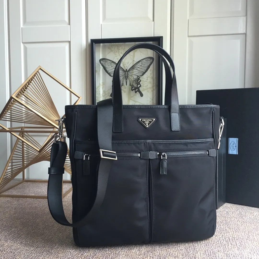 💰1200, P's new men's bag, 2VG860, top quality, made of parachute fabric, top hardware, many compartments, a must-have for men, length 34x height 34.5cmX7cm