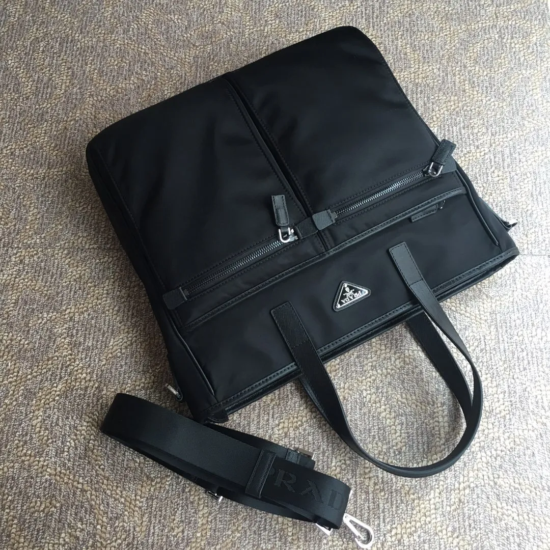 💰1200, P's new men's bag, 2VG860, top quality, made of parachute fabric, top hardware, many compartments, a must-have for men, length 34x height 34.5cmX7cm