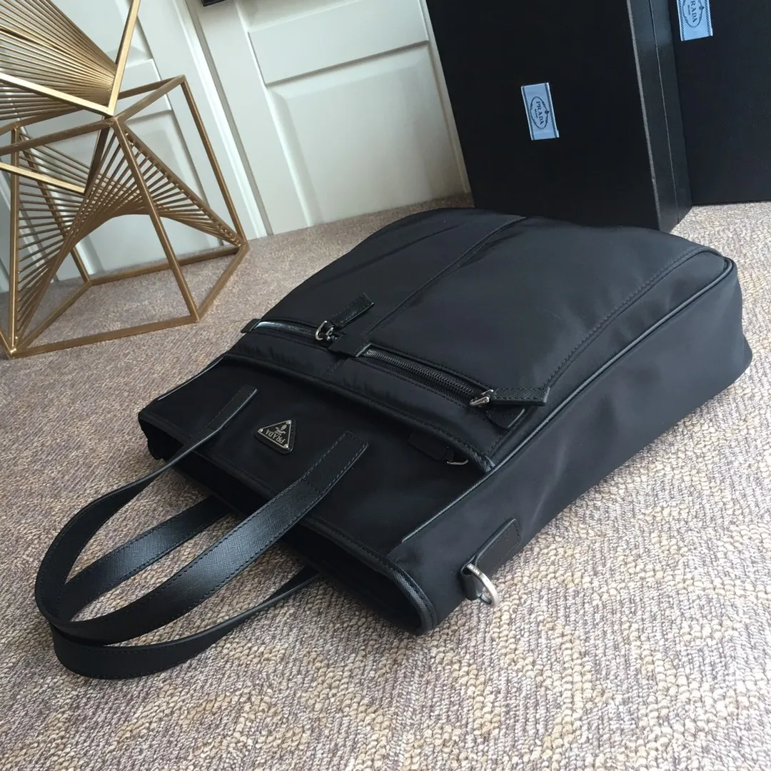 💰1200, P's new men's bag, 2VG860, top quality, made of parachute fabric, top hardware, many compartments, a must-have for men, length 34x height 34.5cmX7cm