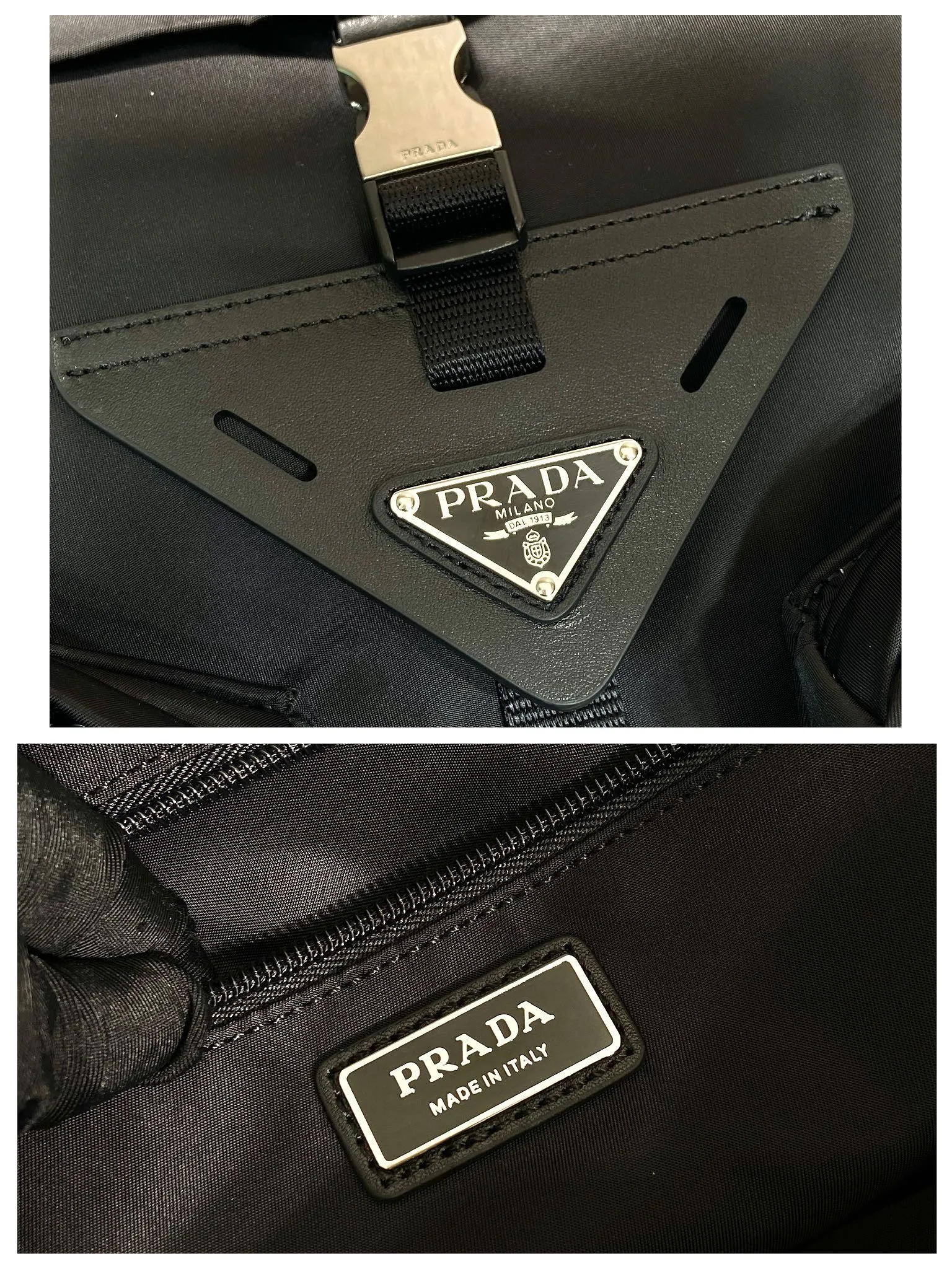 💰1520🎉New travel bag🎉2VC040🎉🎉 This travel bag is made of imported nylon fabric. Generously spacious, it features adjustable handles, large cargo side and center pockets, side buckles and the signature enameled triangle metal logo. Paired with trim, it's versatile and casual for a contemporary appeal. Lightweight and practical, it is also a popular style that will never go out of style. Length 45x height 29x bottom 25cm