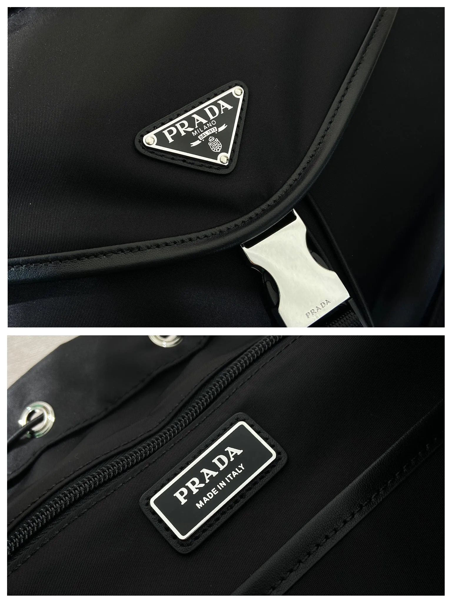 💰1700🎉New catwalk model🎉2VZ108A shoulder bag/shoulder bag🎉🎉 This catwalk style backpack is made of imported nylon fabric, calfskin and top-grade hardware. It has a front buckle/flap and 2 pocket design. It is equipped with a detachable nylon shoulder strap. The back can be carried on both shoulders and inserted into a trolley case. It has many compartments and a lot of space. It is no problem for daily carrying and business trips. It is fashionable and practical. Get it now. Handsome guys👏👏 38cm long, 45cm tall and 18cm tall🎉🎉🎉👏👏👏
