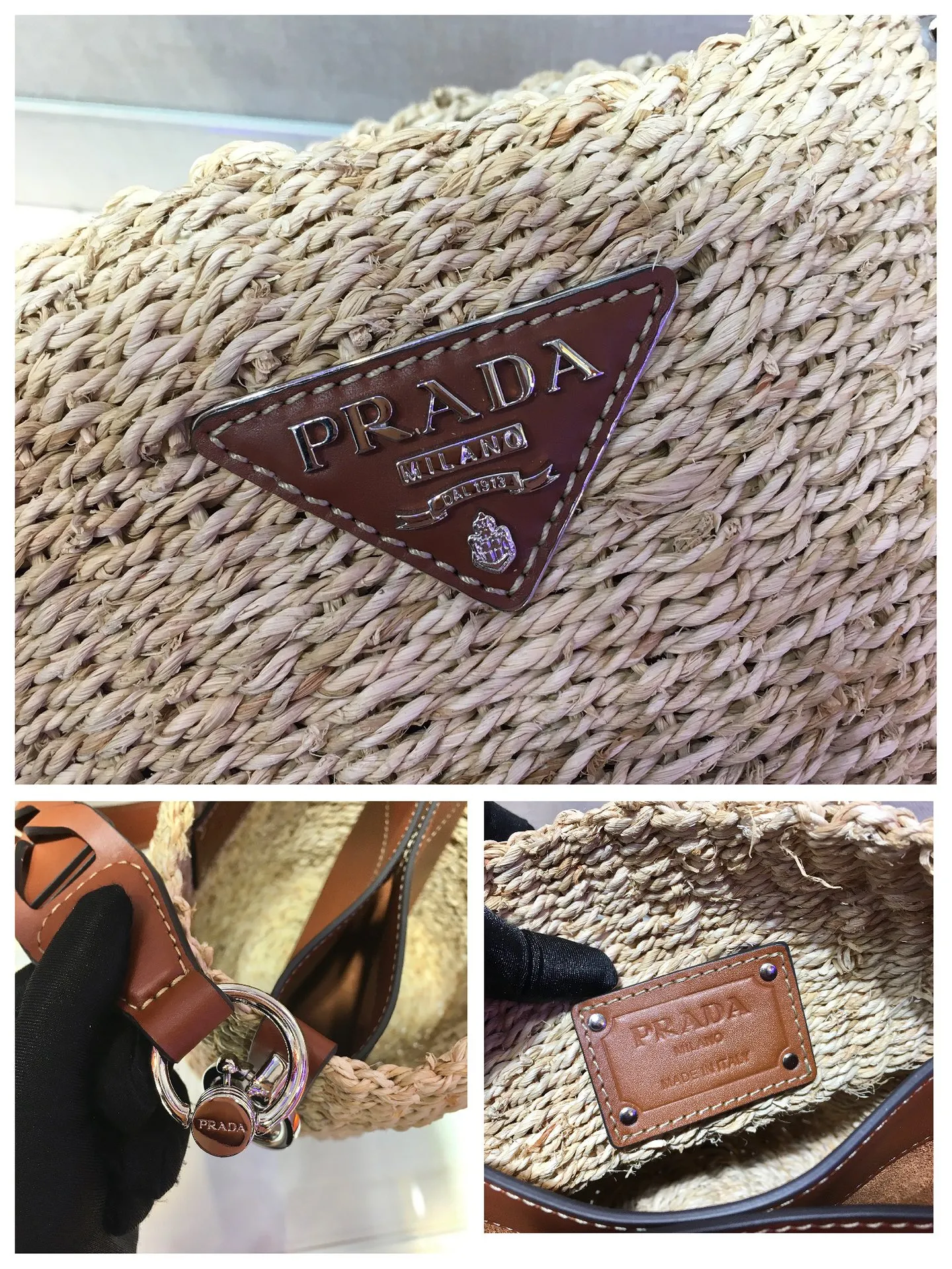💰1640🎉Limited edition bucket straw bag🎉Made of high-end, fashionable and exquisite handmade bamboo weaving and imported cowhide leather👏👏Full of artistic flavor~Classic and retro, with cowhide inner bag inside, it has a fashionable and modern noble charm😘😘It can be paired with private clothes every day. Natural style design It seems like it can breathe🙊🙊Lightweight/large space👍👍, the appearance is cute😘😘This straw knitted style will never go out of style, babies, hurry up and get it, it’s so beautiful🙊🙊 1BC128 length 25x height 23x base 17cm👏👏👏💰💰💰