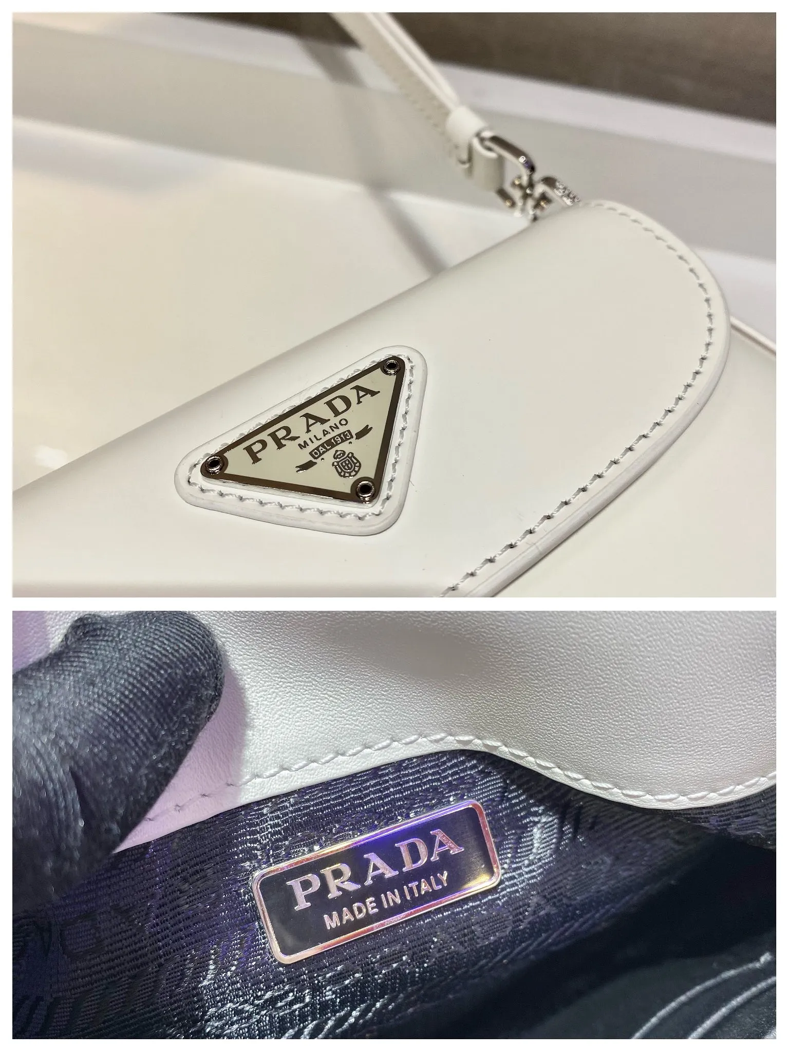 💰1120🎉mini🎉1BH188🎉🎉 Cleo series handbags reinterpret the brand’s iconic archive design and witness the fusion of classicism and futurism. This curved mini shoulder bag has simple and stylish lines, and the unique slanted bottom and sides give the bag a refined style. The handle is equipped with an extension strap, which can be carried by hand or worn cross-body. Lightweight and fashionable🎉🎉, get it now🎉🎉 Length 17x Height 14.5x Bottom 7cm