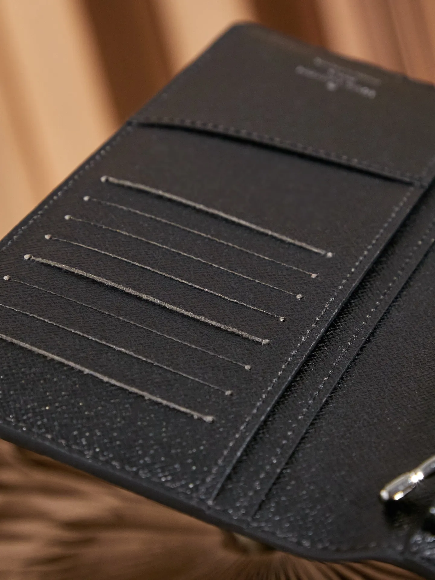 P¥240 👉nfc163C01 dynamic chip version👈 [Top inspection-free] BRAZZA wallet N62665 black grid suit clip long clip Product details: for reference