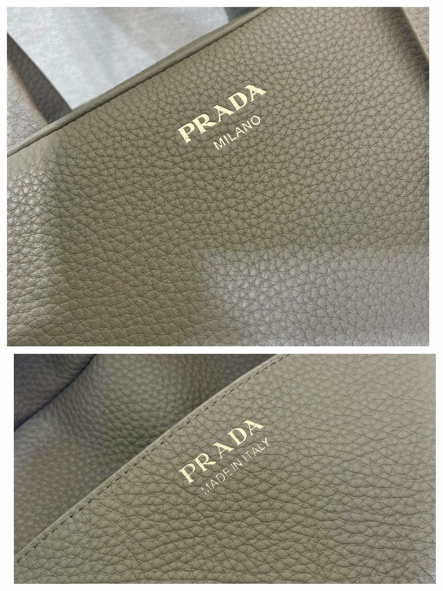 💰1700🎉New arrival 1BB149 small🎉🎉 This top handle bag made of natural grain leather is reinterpreted with a soft silhouette and can be carried by hand or worn with a detachable shoulder strap and comes with 2 detachable hang tags. Metal hardware. It has an embossed letter logo on the front, a zipper closure, and two pockets, one of which is zippered. It has a large capacity and is a popular item that will never go out of style. Hurry up and get it🎉 Length 28x Height 20x Bottom 13cm🎉🎉🎉💰💰💰