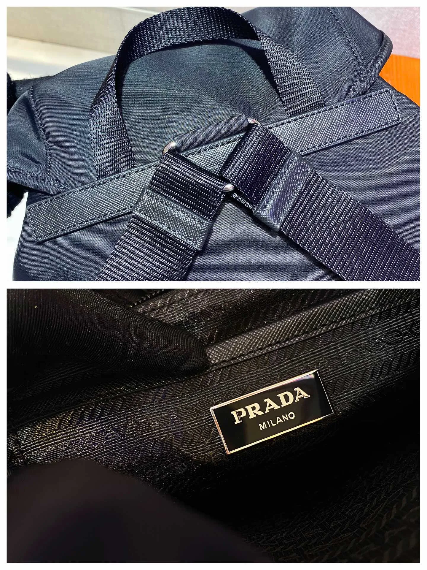 💰1060✨ Upgraded version of backpack✨Original item👏👏The latest popular nylon backpack 1BZ005 A, classic triangular enamel logo, imported parachute fabric + top hardware accessories , two pockets on the front and a flap buckle design make it more convenient and practical👍👍worth owning, length 30x height 34x bottom 13cm👏🏻👏🏻👏🏻💰💰💰