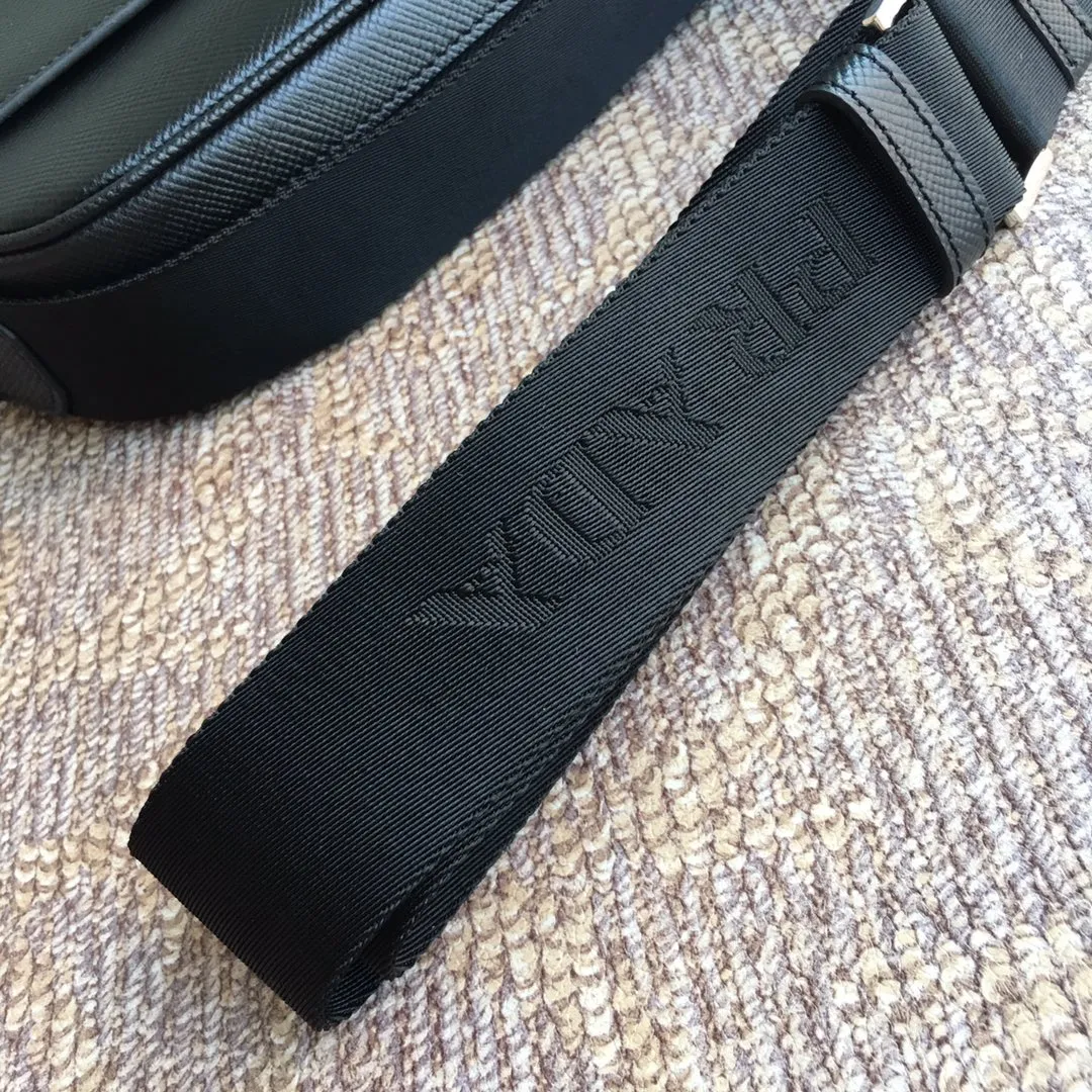 💰1660, P’s new model 014, black 👻👻 synchronized with counters, top quality, made of imported coarse cross-grain cowhide, 175 OEM code, size length 25cmx height 23cmx bottom 5.5cm