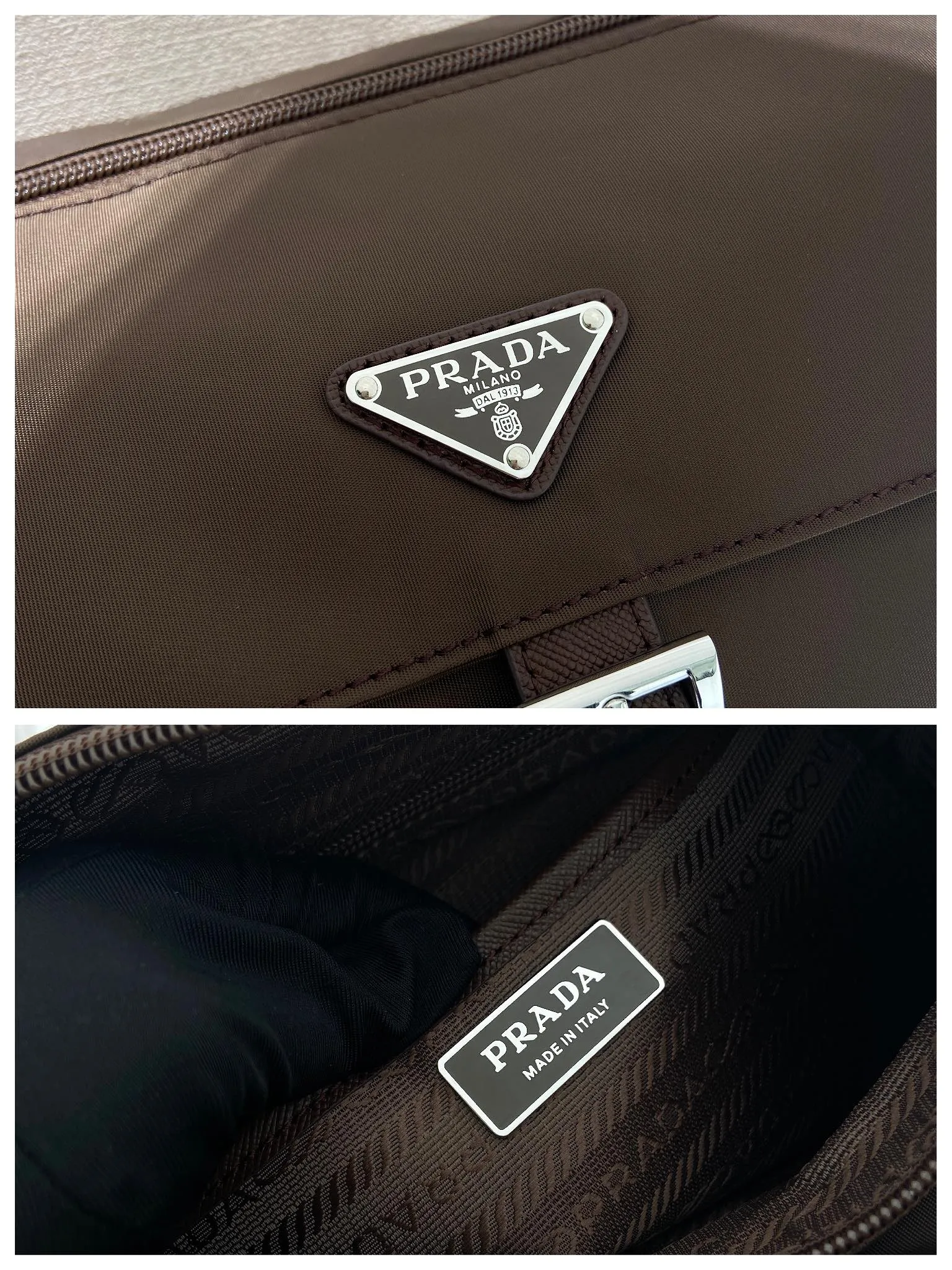 💰1120🎉Upgrade board🎉1BD994 environmentally friendly small bag🎉🎉 This one is made of imported nylon material and Saffiano leather piping, adjustable fabric shoulder straps, stainless steel accessories, and the upgraded version is designed with square buckle hardware on both sides of the shoulder straps. Equipped with a detachable environmentally friendly small bag, triangular enamel logo nameplate, zipper and buckle closure, two outer pockets, one of which is a flip zipper bag, two inner pockets, 165 OEM code, lightweight and practical👏🏻👏🏻Unisex style🙊🙊 Length 25 height 22 bottom 10cm🤙🤙🤙💰💰💰