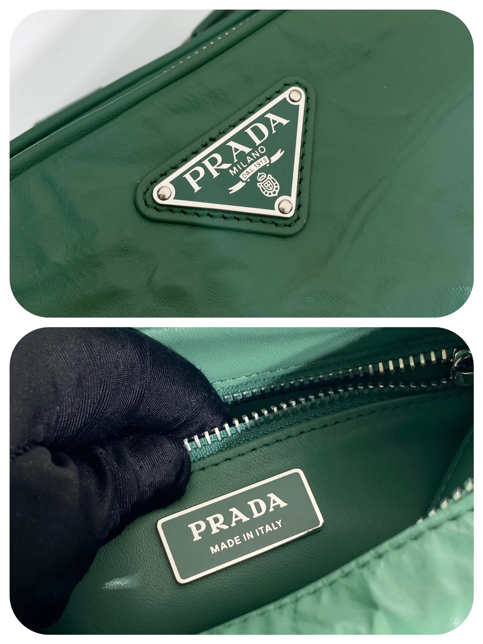💰1640🎉New Boston🎉1BH198 catwalk style🎉🎉 This casual and classic handbag is made of soft sheepskin inside and out. The hand-made pleat effect is particularly fashionable. It is equipped with a detachable printed embroidered webbing. The body is equipped with a front pocket design and large capacity. It was also unveiled in the 2023 spring and summer series fashion show. The upper body effect must be eye-catching. Babies, hurry up and get it🎉🎉 Length 22x Height 10.5x Bottom 7cm🎉🎉