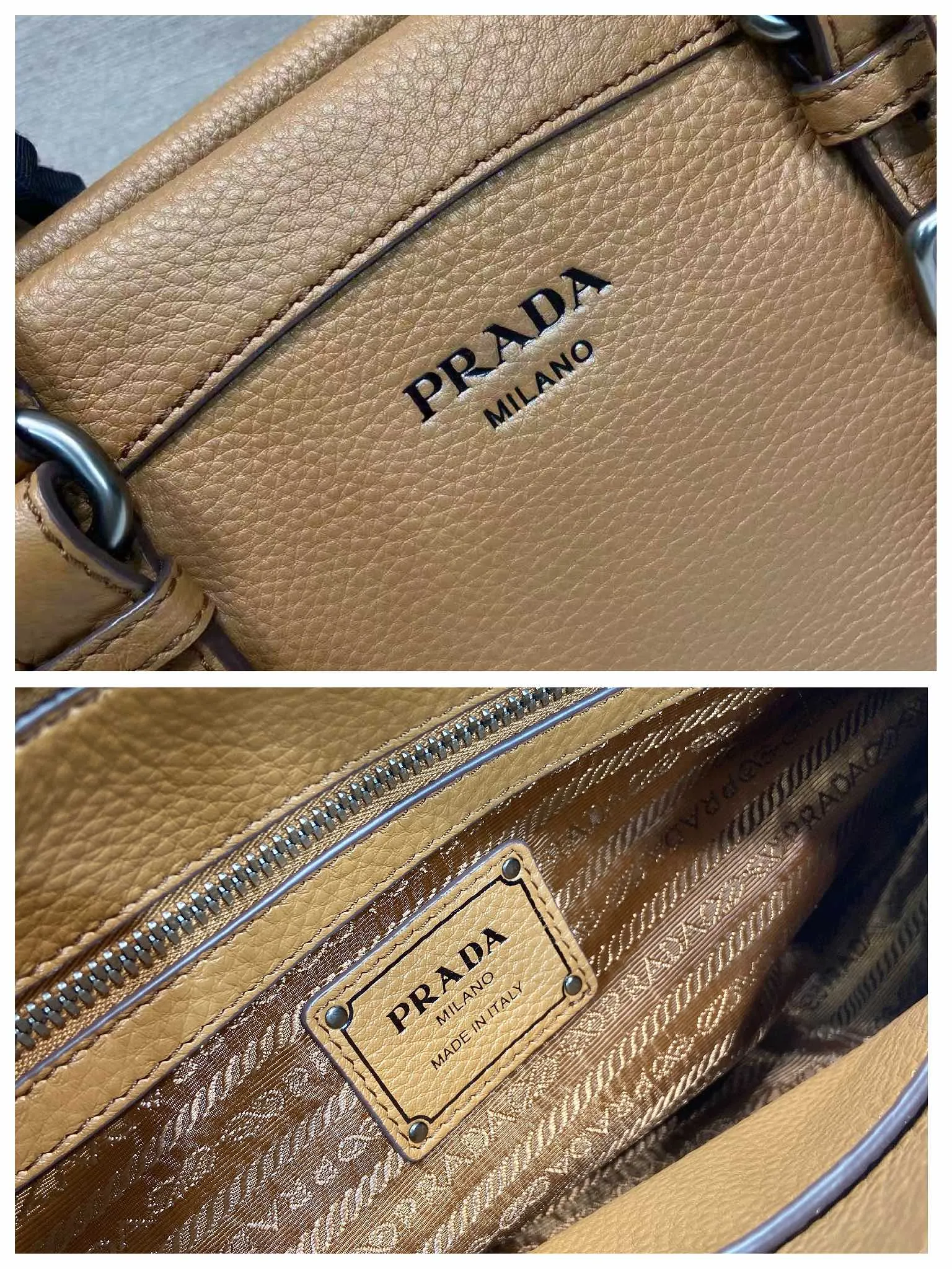 🎉New🎉1BG604🎉🎉 This simple, versatile style is made from richly textured irregular-grain leather and comes with a detachable shoulder strap, allowing the accessory to be worn in different ways. Leather handles, detachable key ring, embossed logo on the front, zipper closure, logo-printed nylon lining, two pockets, one of which is zippered, large capacity and can be carried by hand/crossbody/shoulder. Hurry up and get it, it’s another popular style that will never go out of style🎉🎉 Length 35x Height 22x Bottom 11cm🎉🎉🎉💰💰💰