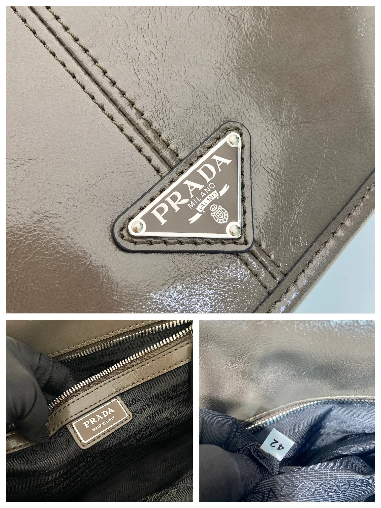 💰1700🎉New oil wax bag🎉2VD073 messenger bag🎉🎉 This shoulder bag is carefully made of soft and shiny oil wax leather. It has a unique streamlined silhouette and is decorated with a unique triangle logo. It is fashionable and versatile. Flip cover design, adjustable leather shoulder strap, another popular style that will never go out of style, handsome guys, hurry up and get it🎉🎉 Length 30x Height 20x Bottom 11cm🎉🎉🎉👏👏👏