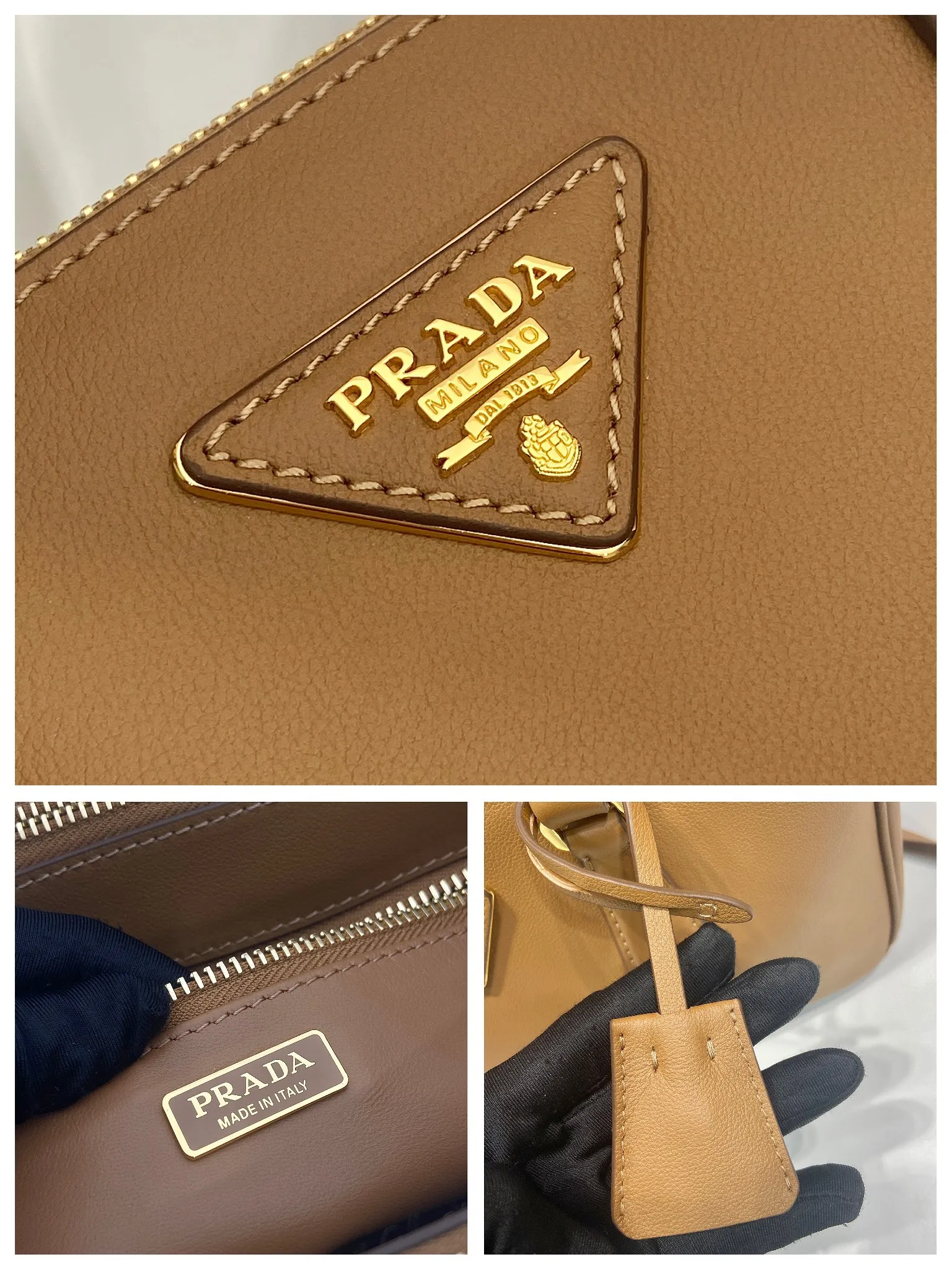 💰1700🎉New killer bag🎉1BA457 new product🎉🎉 This killer bag is made of imported calfskin, top-grade hardware, equipped with a detachable and adjustable long shoulder strap, with large capacity space, and the upper body is very beautiful. Yes, it is back with double cleats, and it is another popular style that will never go out of style🎉 Hurry up and get it👏👏 Length 28x Height 14x Bottom 10.5cm👏👏👏💰💰💰