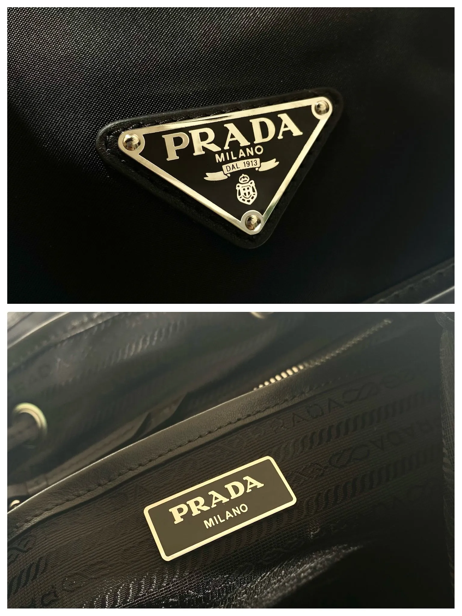 💰1120🎉New Backpack🎉1BZ677B👍👍This nylon backpack is trimmed with fine calf leather, blends a variety of materials, and is decorated with a spaghetti logo, a flap design and two front pockets, highlighting fashionable elegance. Lightweight and practical, the upper body effect is super stylish, and it can be matched at will😘😘Fully upgraded nylon fabric👍👍👏👏👏 Length 24x Height 28x Bottom 12cm