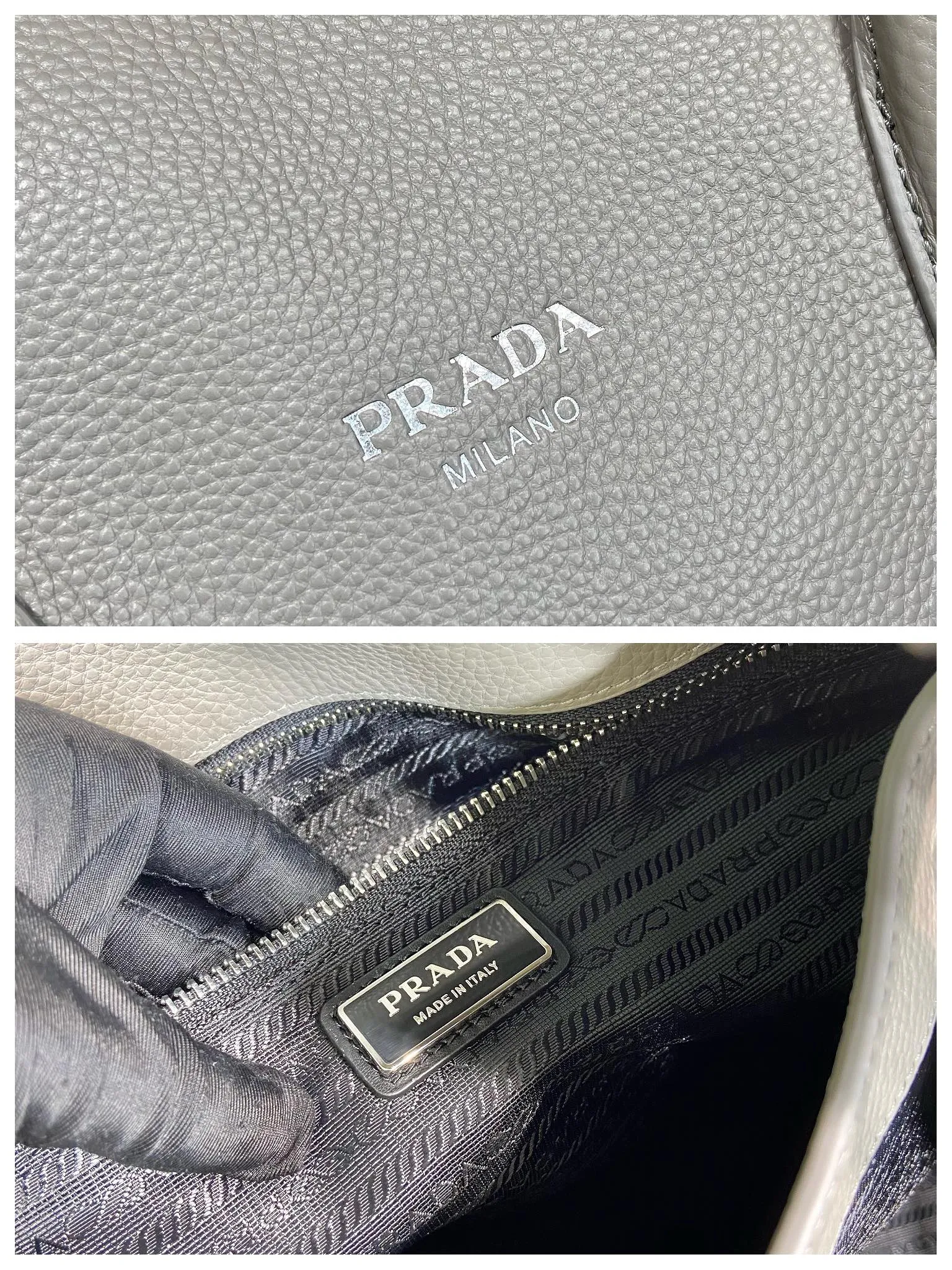 💰2300🎉New travel bag🎉2VC035🎉🎉 This double handle leather travel bag is made of imported calfskin, which has an ultra-soft feel and look. It has a hot-stamped logo on the front. Zip closure. Internal compartment with zippered pocket. Re-Nylon logo lining. Enameled metal triangle logo on both sides of the zipper strap. A must-have for travel, very popular, and a popular style that will never go out of style🎉🎉 Length 50x Height 33x Bottom 19cm🎉🎉🎉💰💰💰