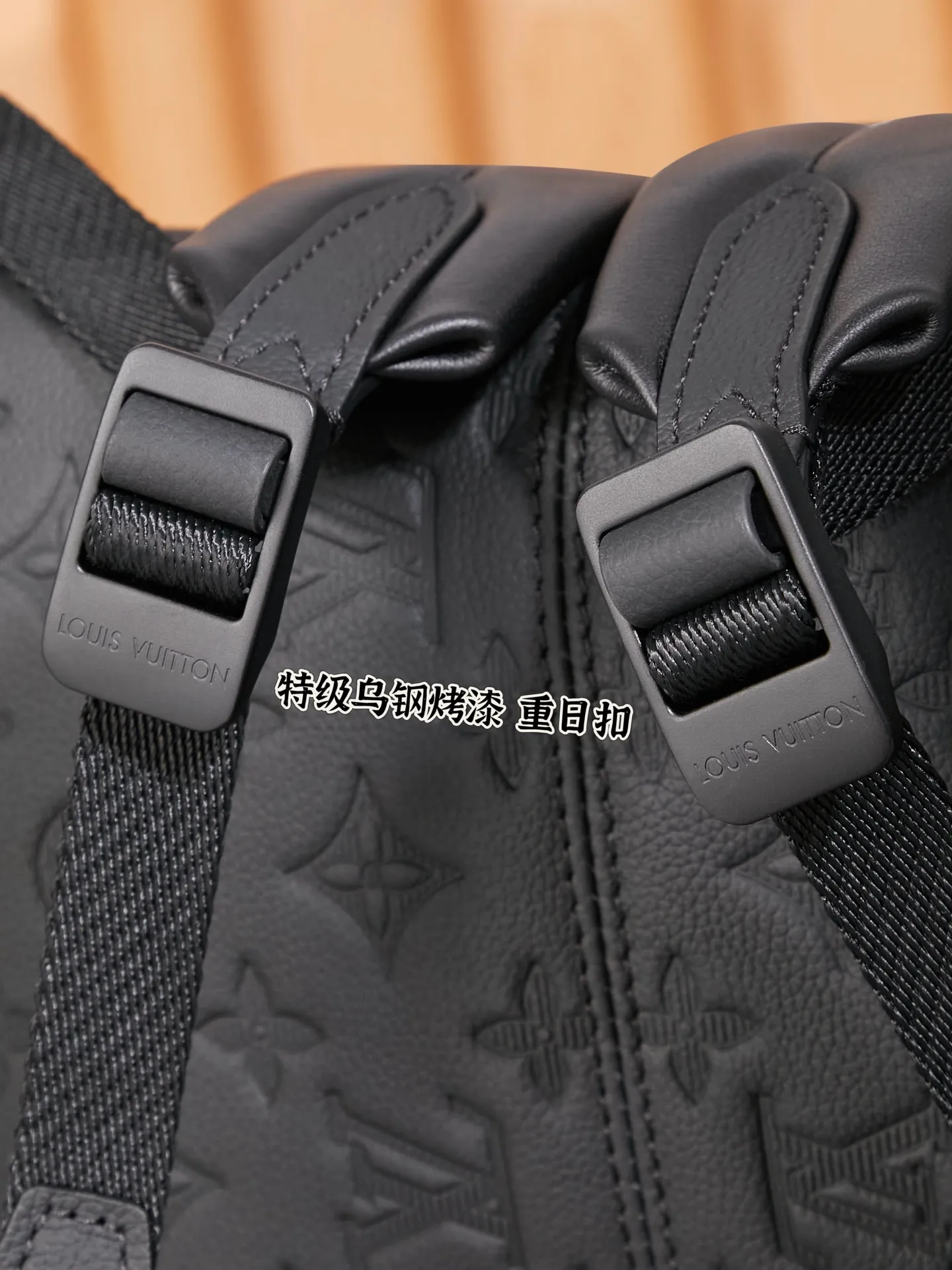 P¥1800👉nfc163C01 dynamic chip version👈 [100% MB special grade A grade black steel all steel original leather] This Discovery backpack is Monogram model: M46553 [Essential details, every detail is impeccable]