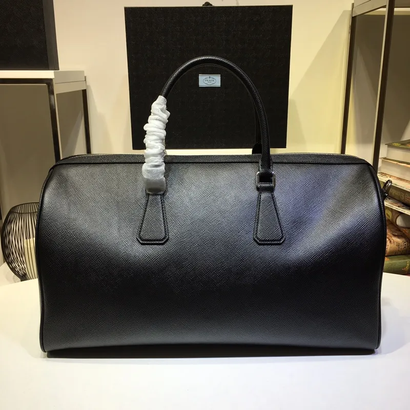 💰2500, P’s new travel bag, 372R [Rose] [Rose], top quality, color matching, made of imported cross-grain cowhide, with many grids, a must-have for traveling far away, length 45.5x height 25x bottom 17cm,