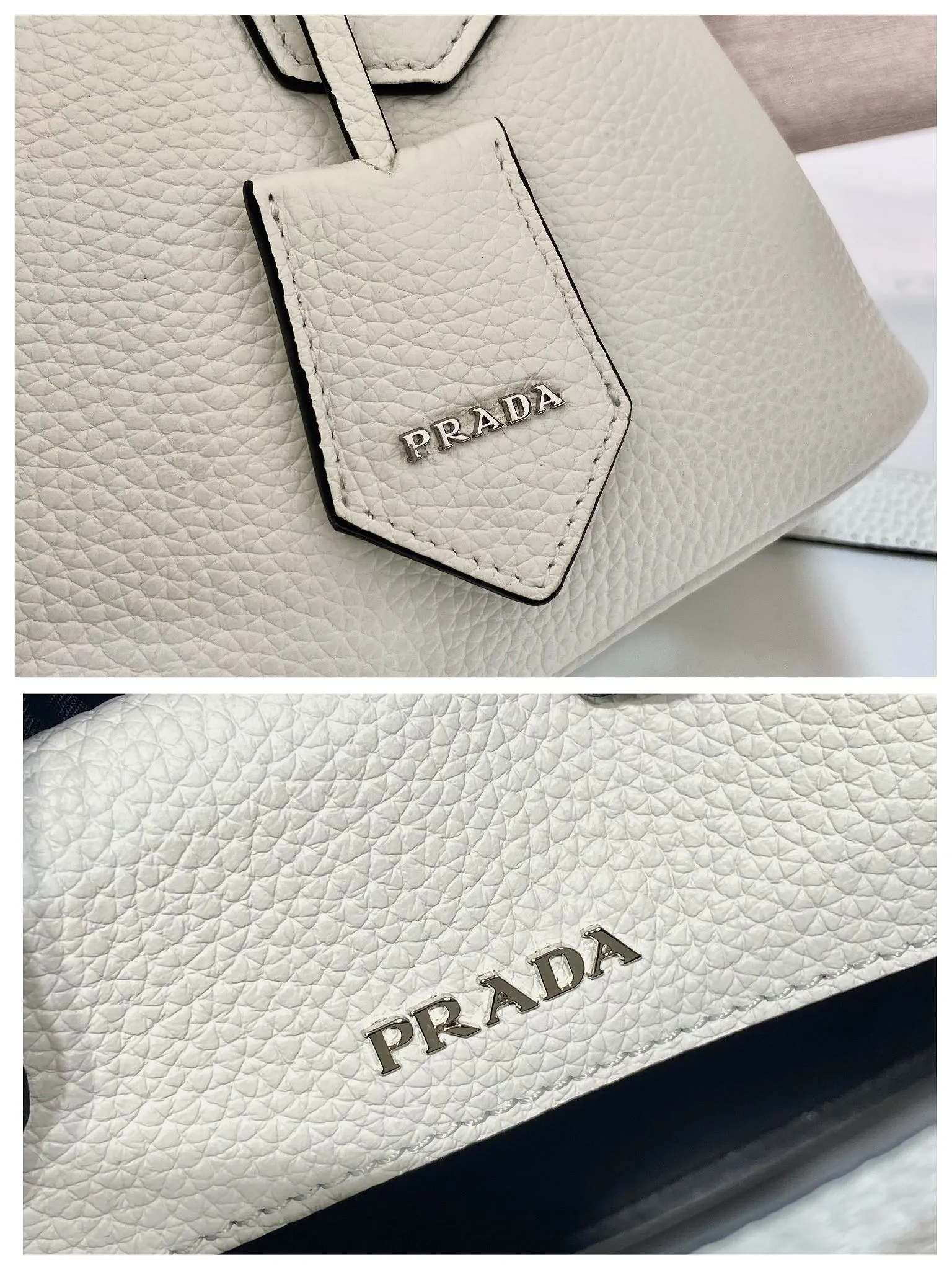 💰 1900 🎉New shopping bag🎉1BG443 deerskin pattern🎉🎉 This Double handbag is presented in a novel mini version, combining functionality and exquisite style. It is made of imported cowhide and deerskin texture new material, with imported lambskin inside. It feels super soft, top-grade hardware, and the detachable shoulder strap is suitable for shoulder or cross-body wear. Simple and elegant, if you like babies, hurry up and get it🎉🎉 Length 25x Height 18.5x Bottom 12.5cm