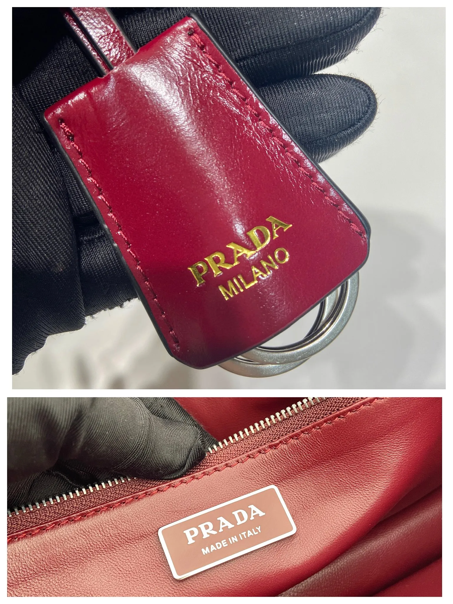 💰1700🎉New Pen Holder Bag🎉1BN026 Small🎉🎉 This leather handbag is inspired by the crisp and formal briefcase. It has a delicate and shiny texture and reinterprets the classic office style silhouette with a new attitude. Designed with exquisite soft details, it adds gentleness and versatile charm to the bag's classic shape. The classic vertical lock buckle embellishes the details, and it is equipped with a long handle, which can be carried over the shoulder, making it more practical. Another popular style that will never go out of style, hurry up and get it🎉🎉 Length 32 height 16.5x base 10cm🎉🎉🎉💰💰💰