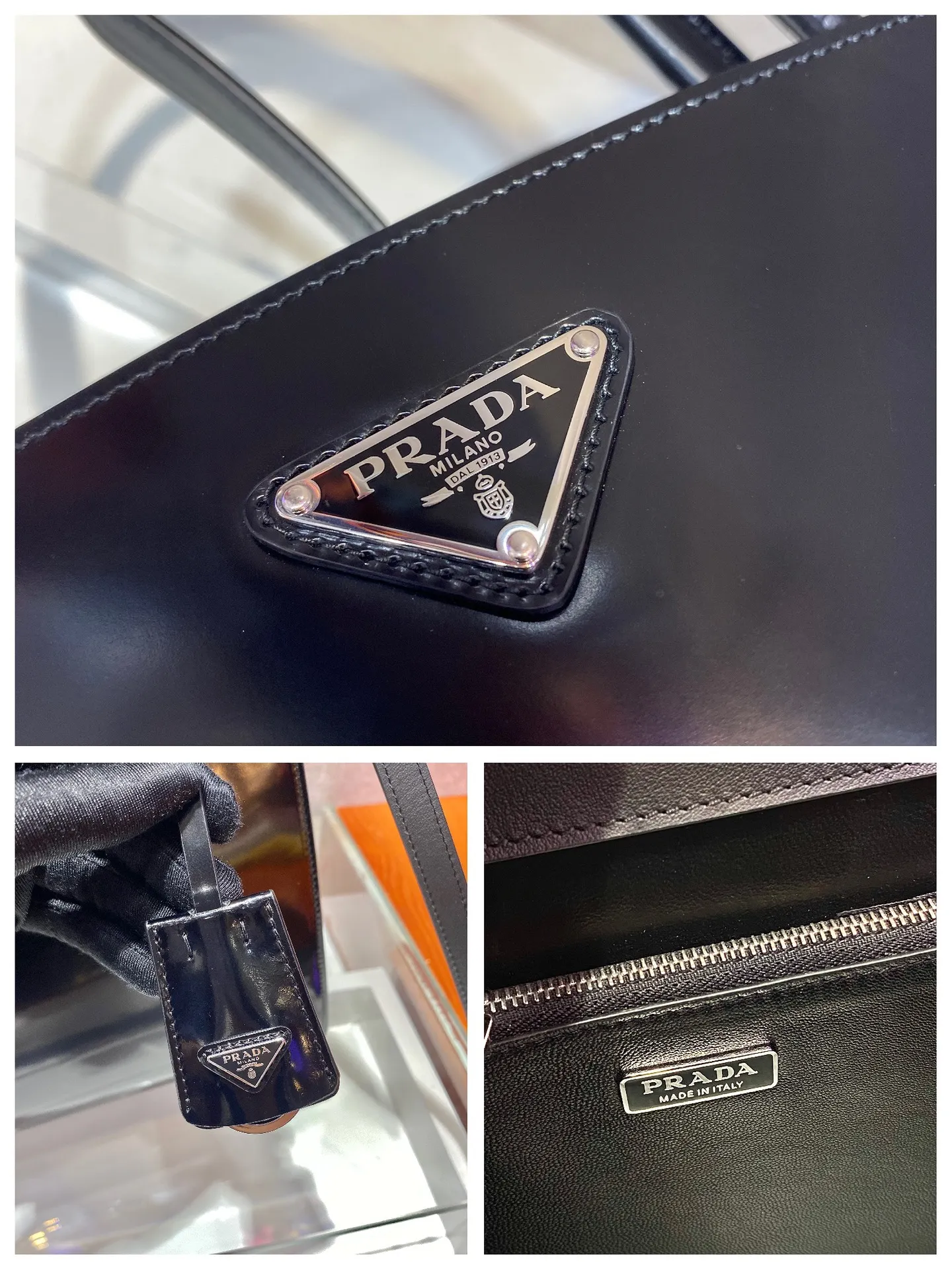💰1800🎉New model🎉1BA321🎉New model with new leather surface🙊🙊This glossy handbag is made of iconic glossy leather, equipped with a detachable shoulder strap, top-grade hardware👍👍the latest logo hangtag, which is a unique interpretation of classic and timeless elegance. Special-shaped bag design, cool, beautiful and practical🙊🙊A bag shape that will never go out of style anytime you use it😘😘Hurry up and get it👏👏 Length 31x Height 23x Bottom 14cm