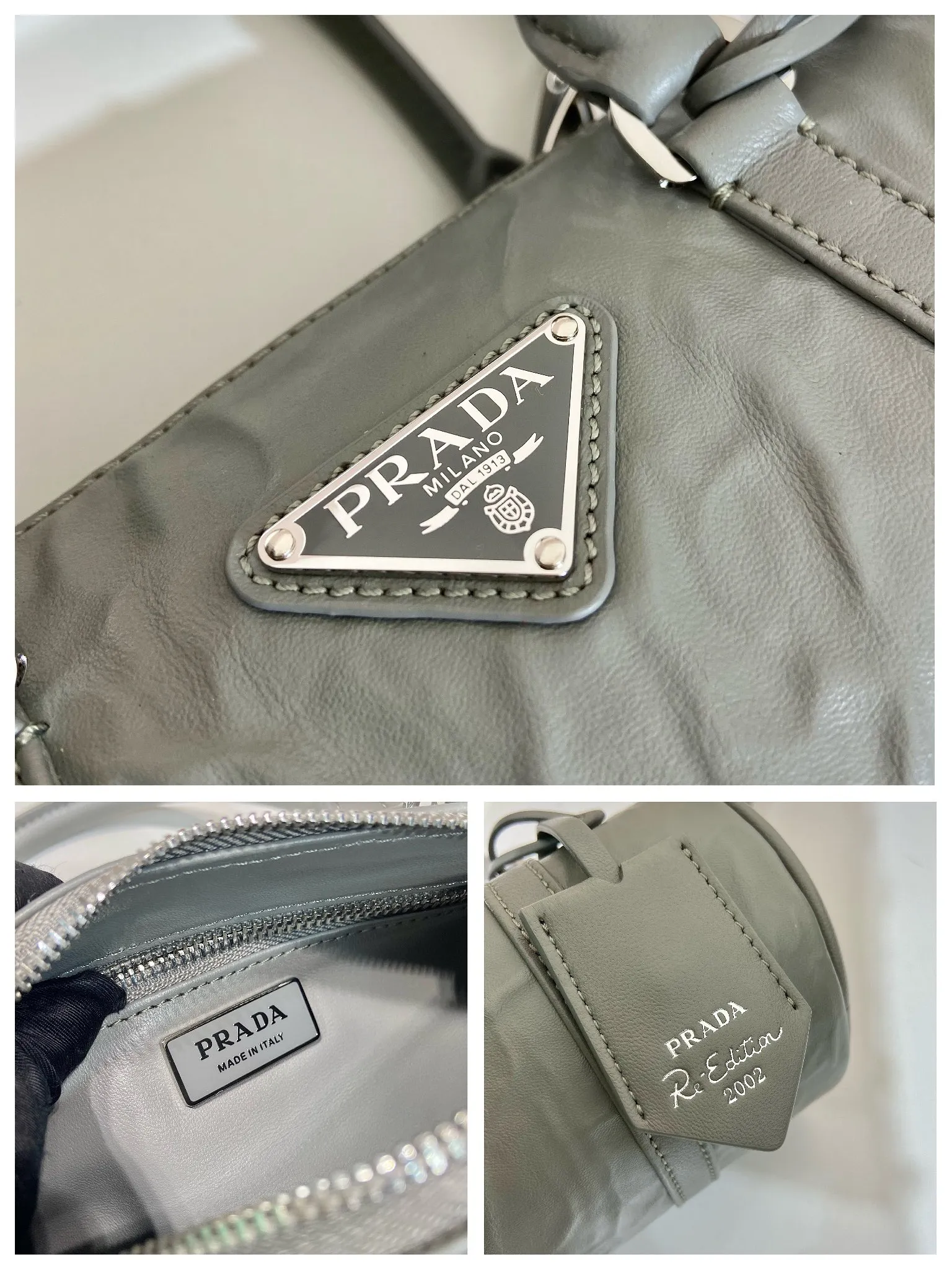 💰1520🎉New pillow bag🎉1BA389 runway style🎉🎉 This casual and classic handbag is made of soft sheepskin inside and out. The hand-made pleat effect is particularly fashionable. It is equipped with a detachable long shoulder strap and a small coin purse. The body is equipped with a front pocket design and large capacity. It was also unveiled in the 2023 spring and summer series fashion show. The upper body effect must be eye-catching. Babies, hurry up and get it🎉🎉 Length 22x Height 10x Bottom 9cm