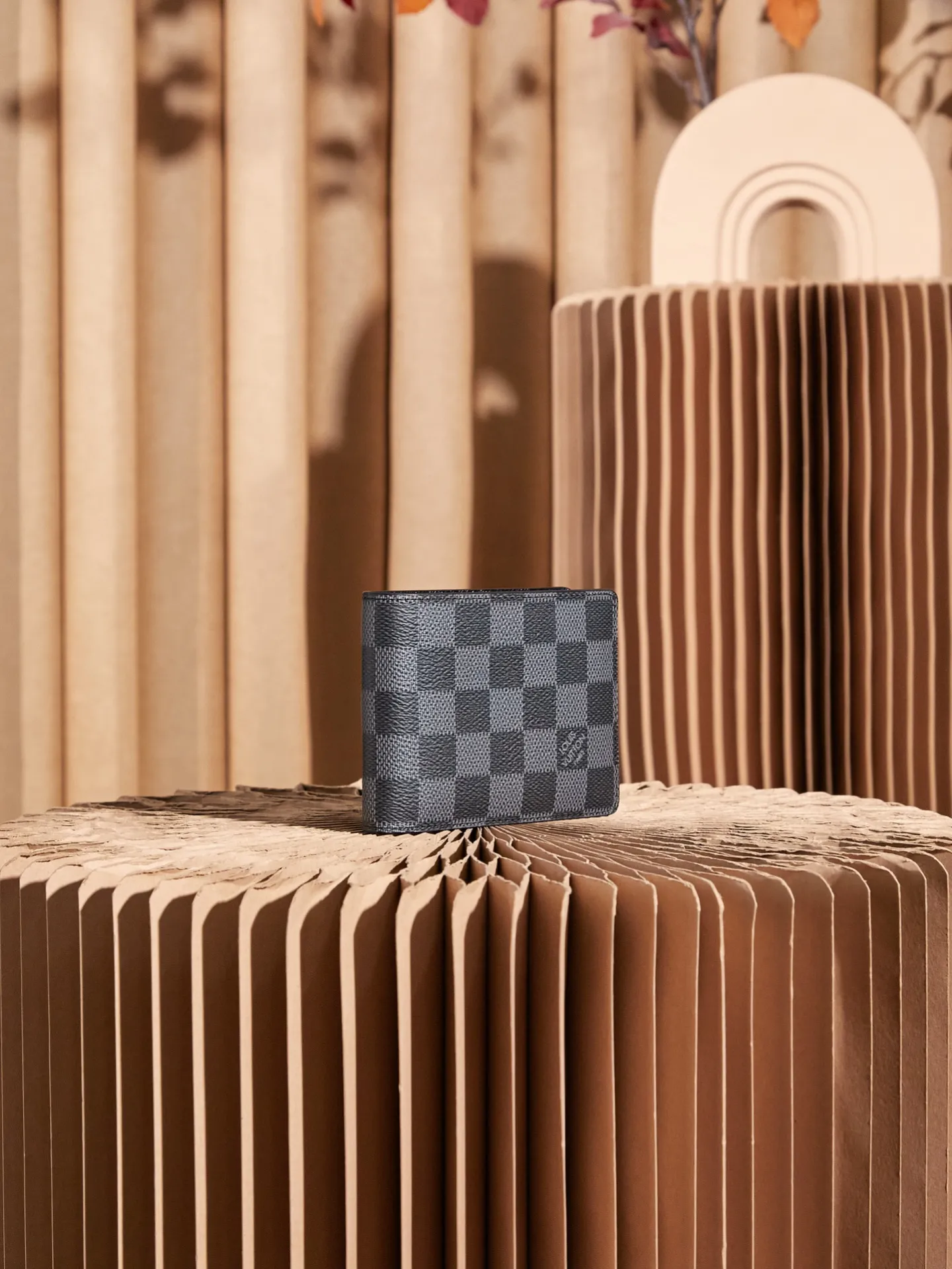 p¥200 👉nfc163C01 dynamic chip version👈 [Top-level inspection-free] N62663 black grid short wallet Work details: for reference