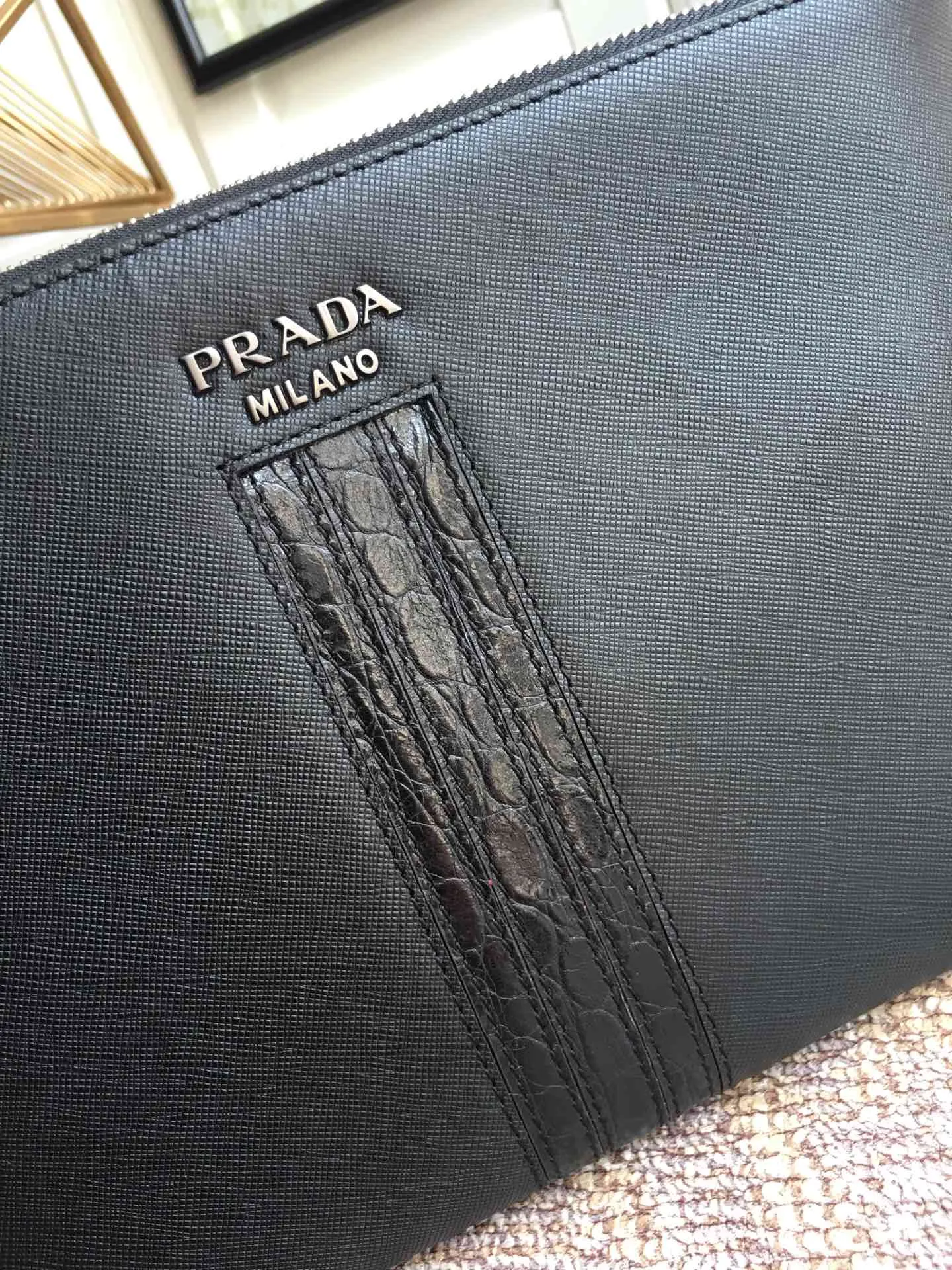 💰920, original order, hot model 2NG005G/crocodile leather has arrived🎉🎉🎉, fully upgraded board, using imported cross-grain cowhide + original hardware + imported sheepskin, light and practical, men's favorite [color][color][color], length 28x height 18cm